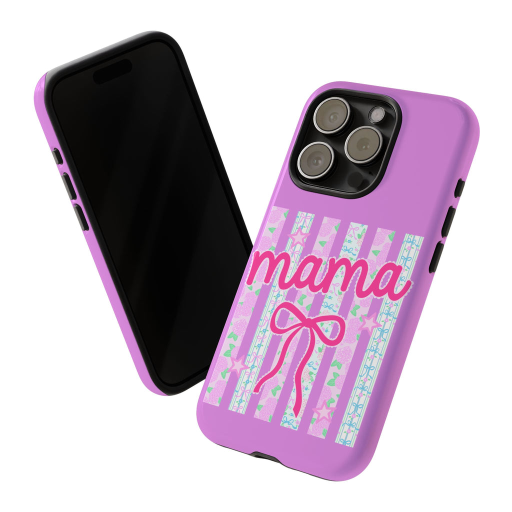 Mama Script Bow phone case