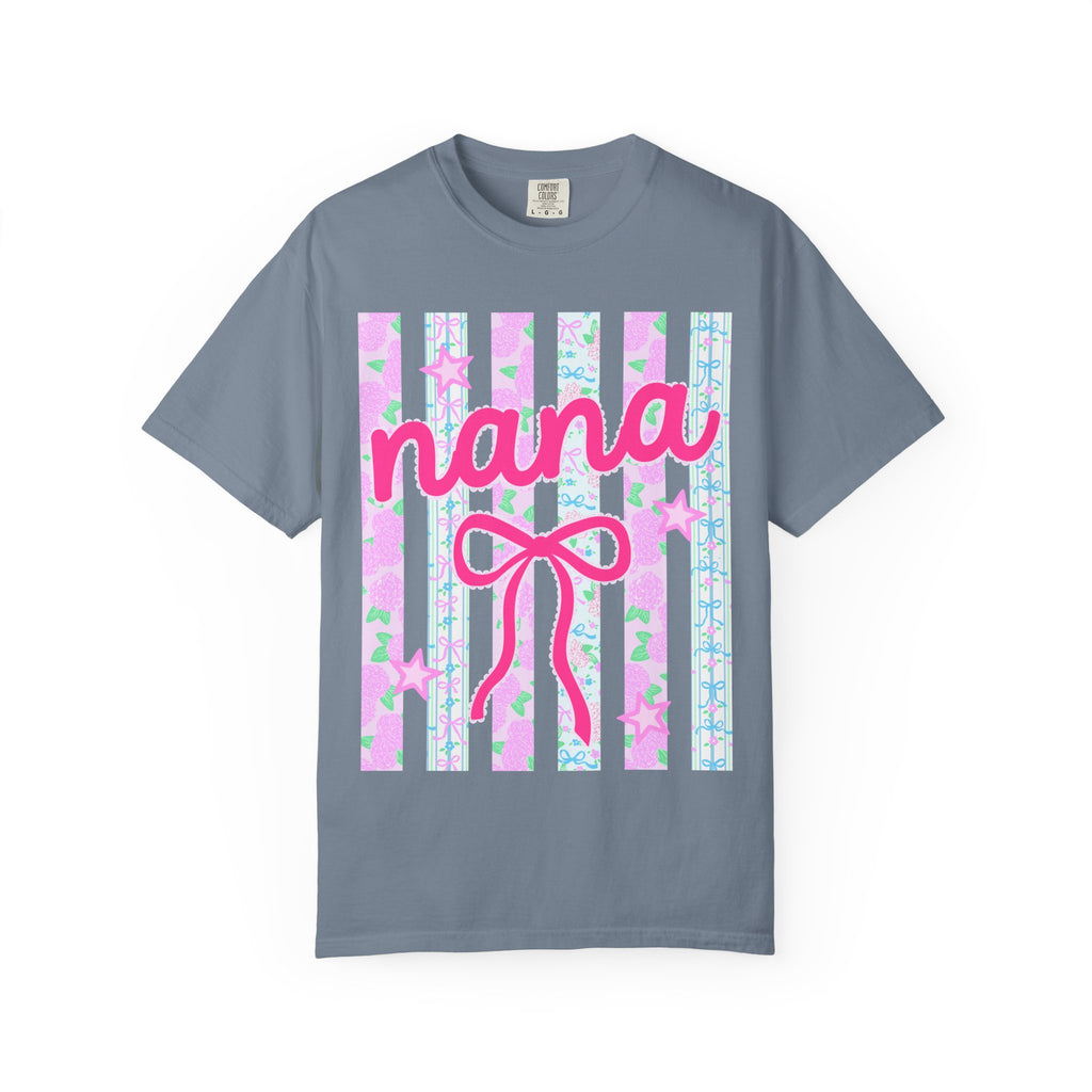 Nana Pink Ribbon Stripes T‑Shirt