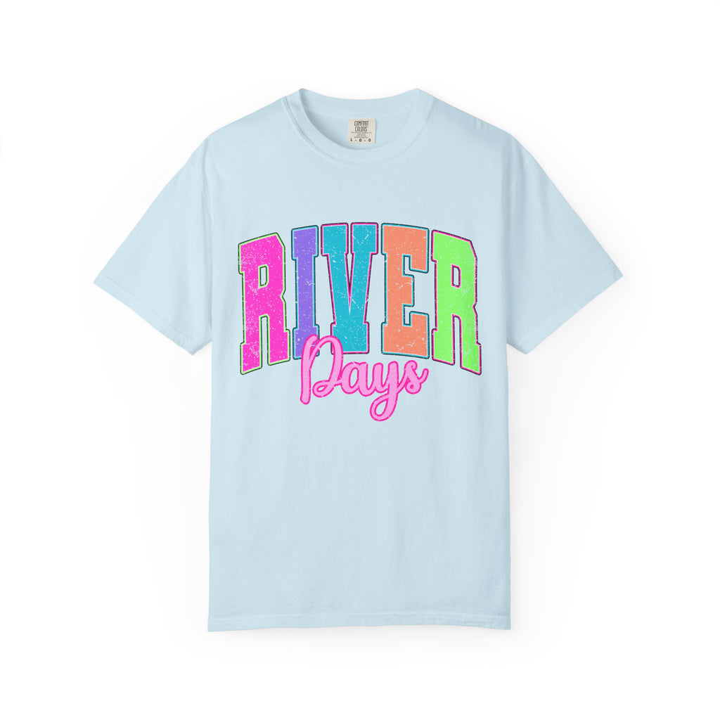 River Days T‑Shirt — Colorful Retro Camp Summer Tee