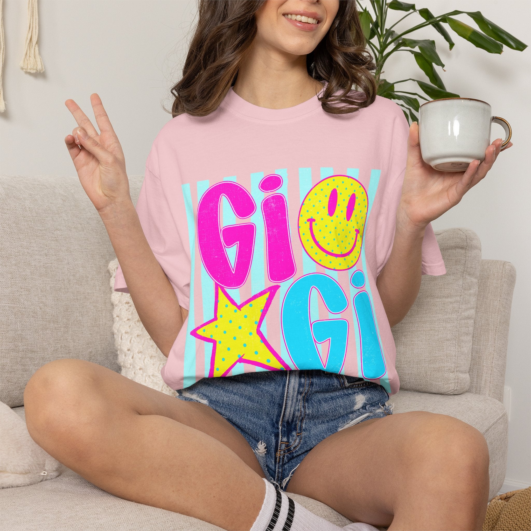 Gigi Retro Smiley Star T-Shirt