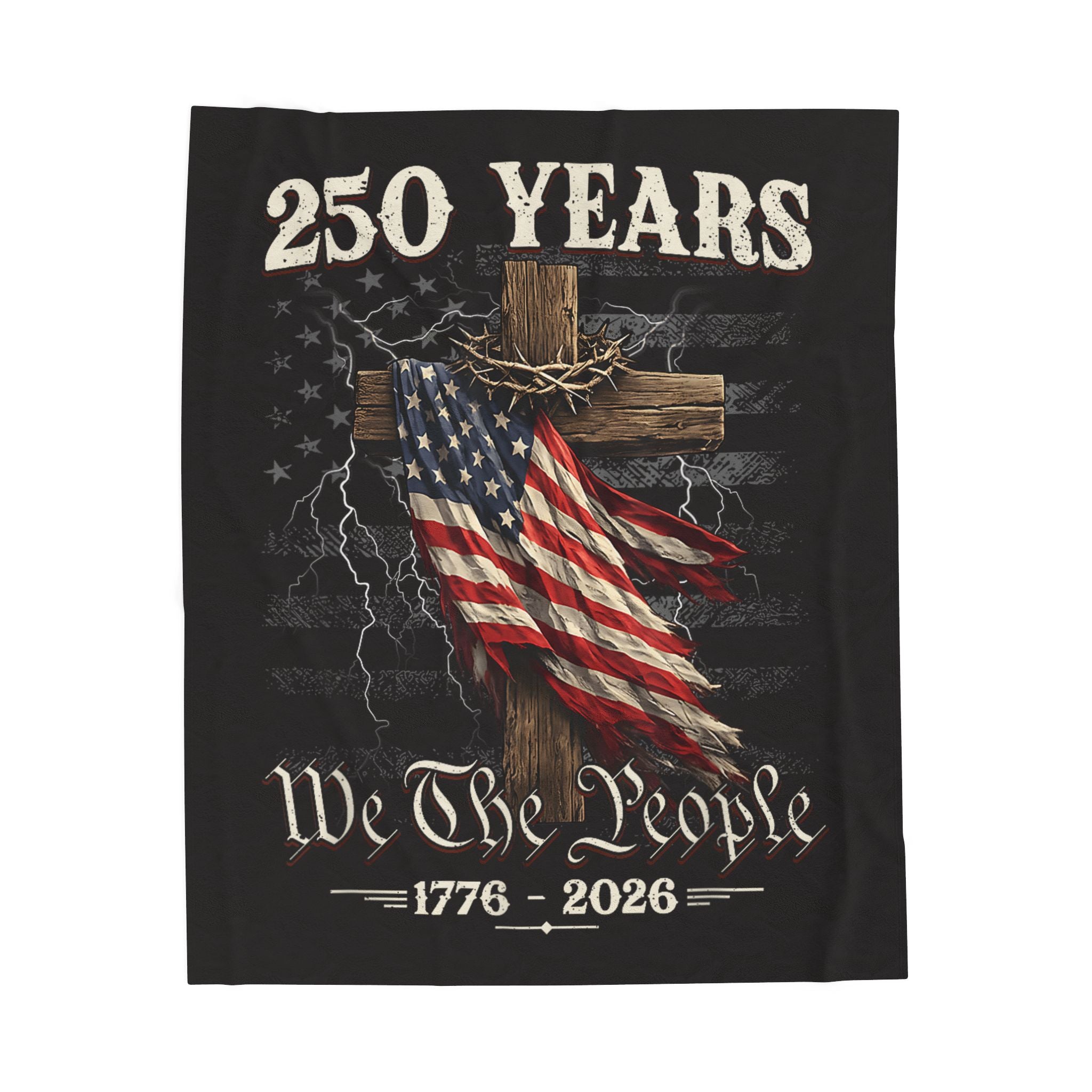 250 Years We The People Blanket