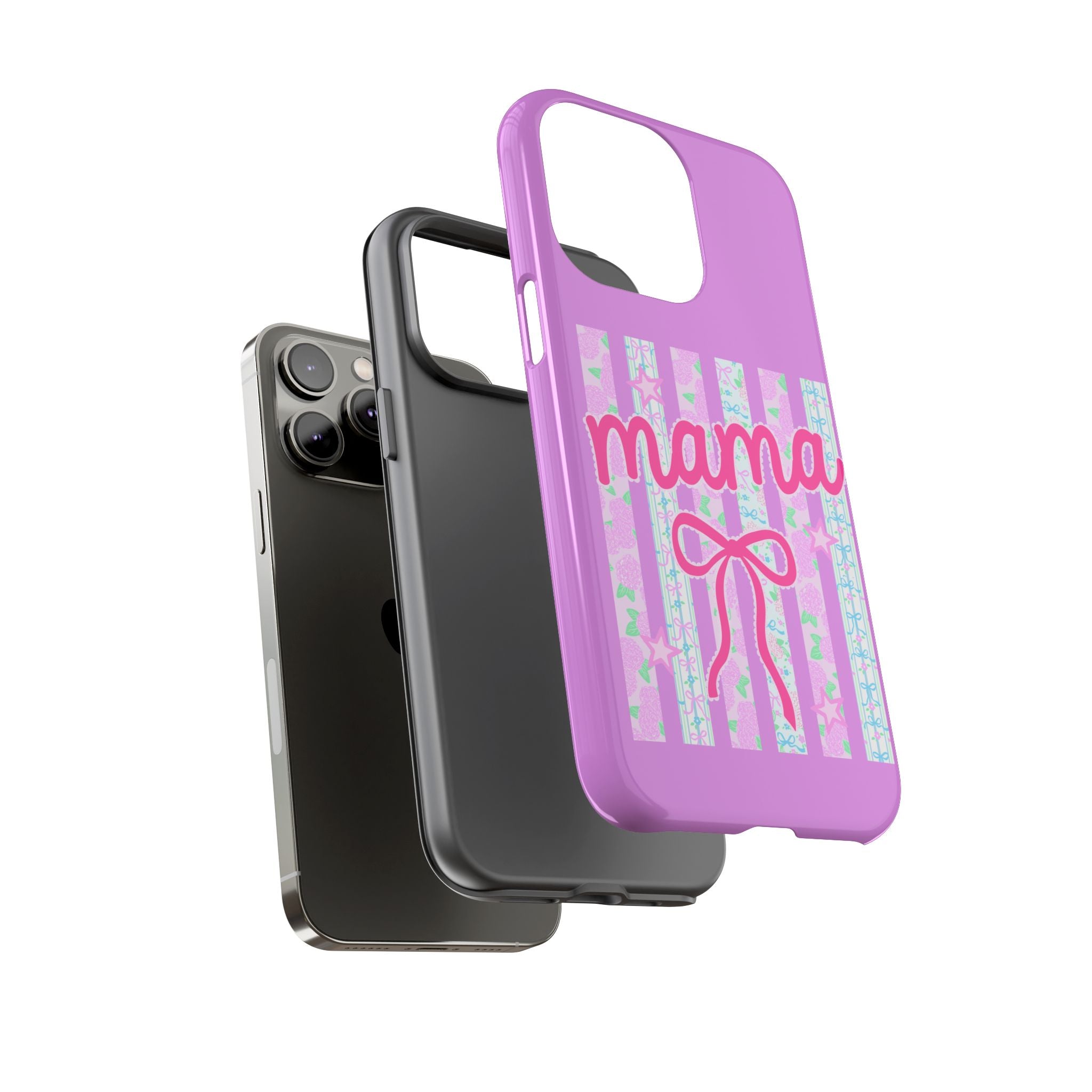 Mama Script Bow phone case