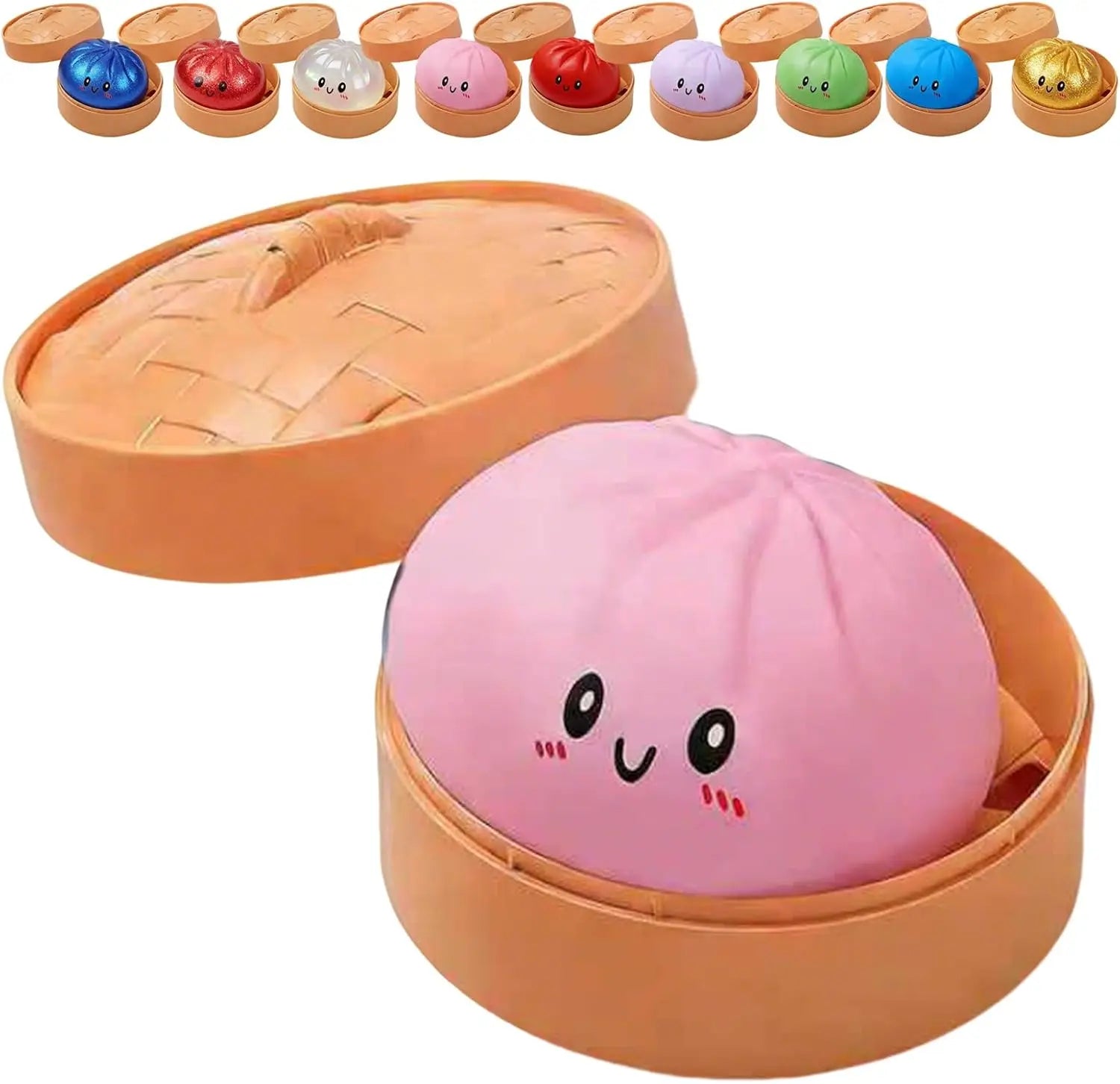 Glitter Dumpling Glitter Dumpling Squishy with Box Dumplings Sensory Squeeze Toy for Stress Relief