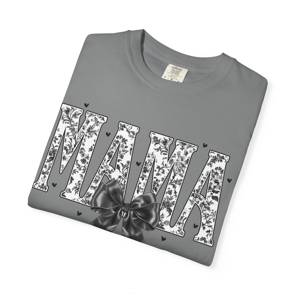 Comfort colors Mama Floral Script T‑Shirt