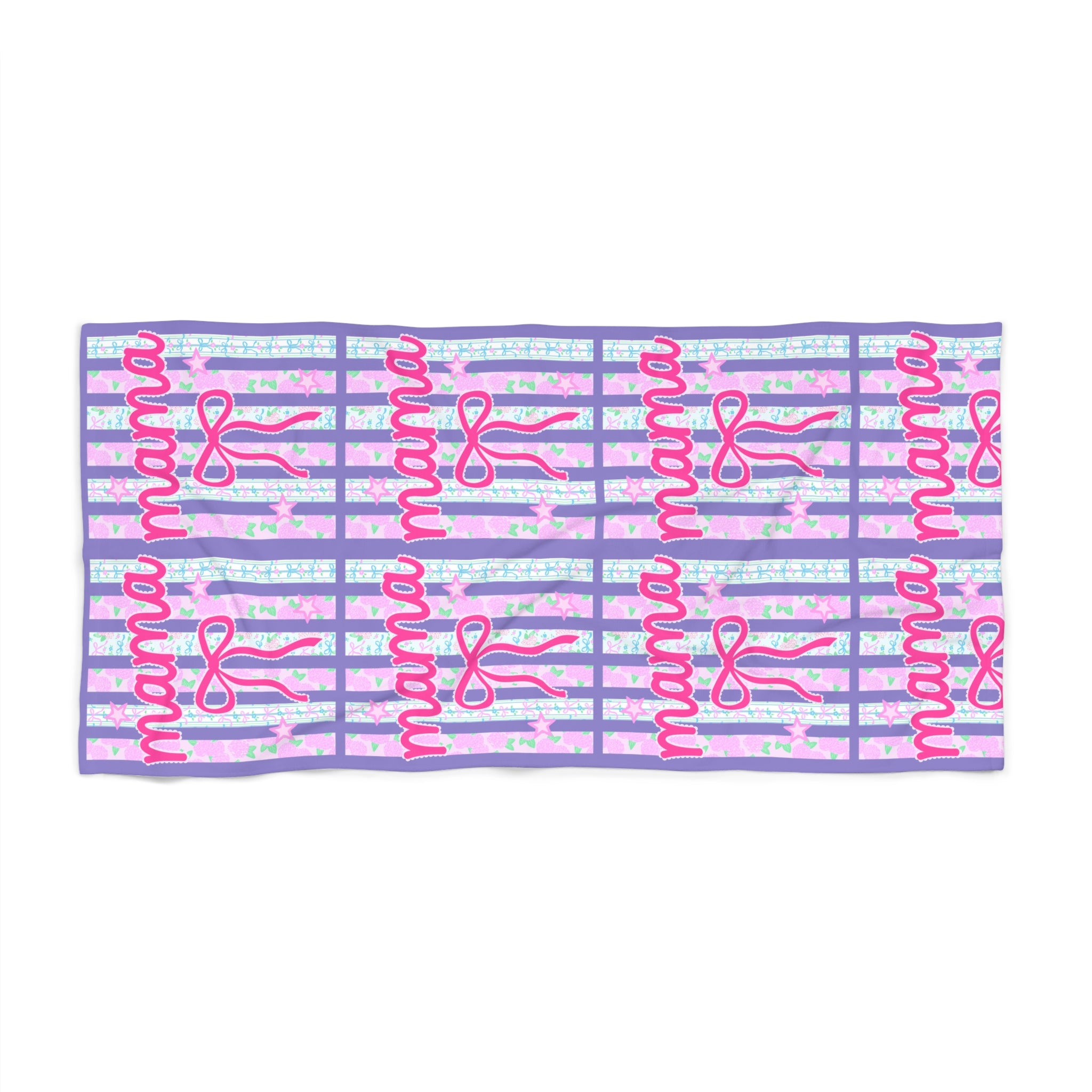 Mama Script Beach Towel