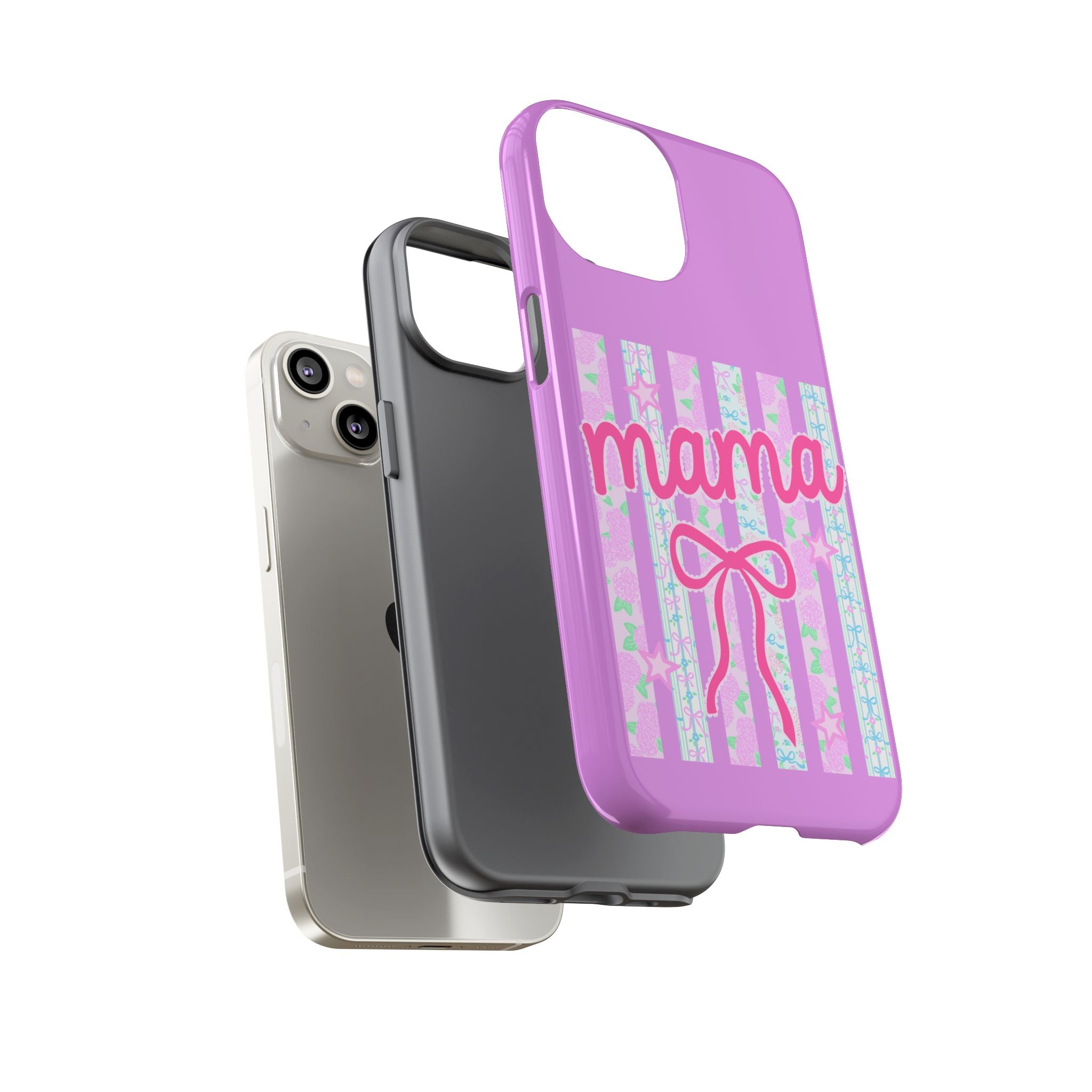 Mama Script Bow phone case