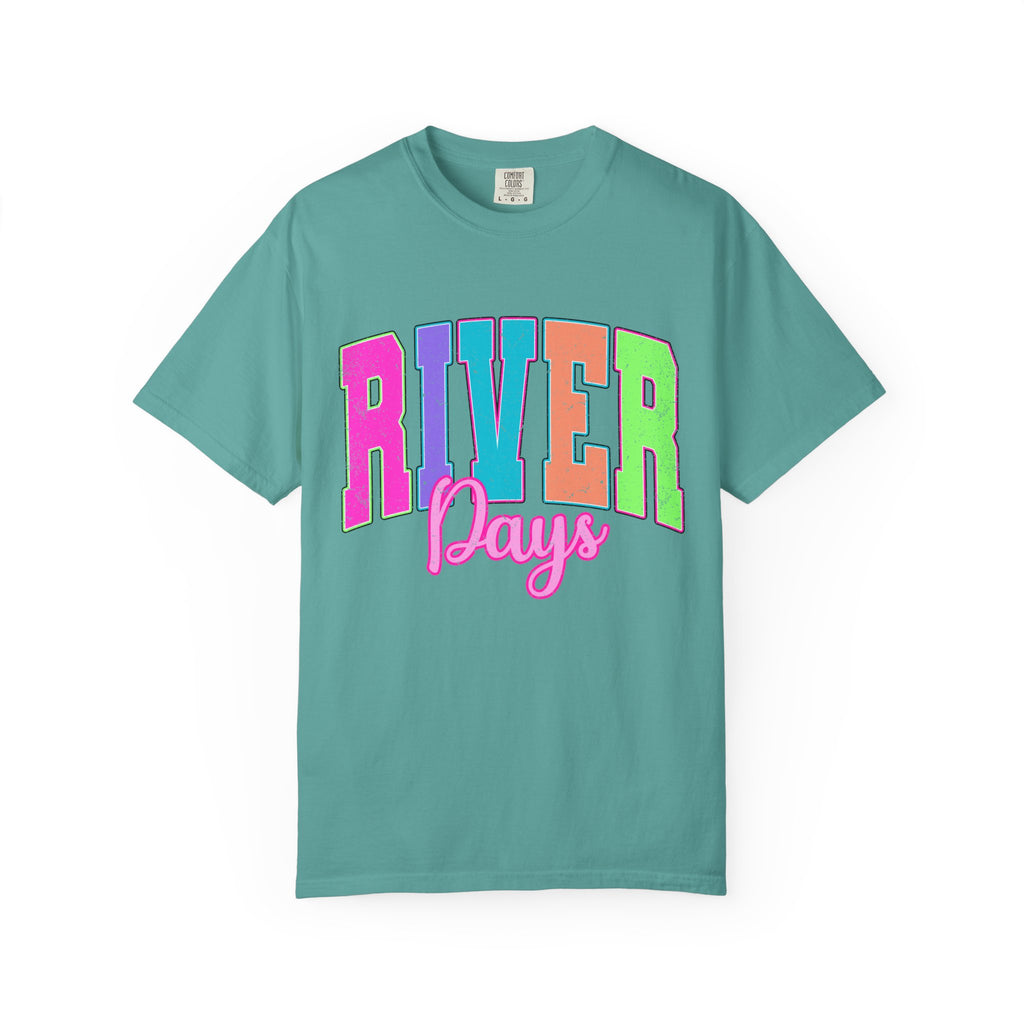 River Days T‑Shirt — Colorful Retro Camp Summer Tee