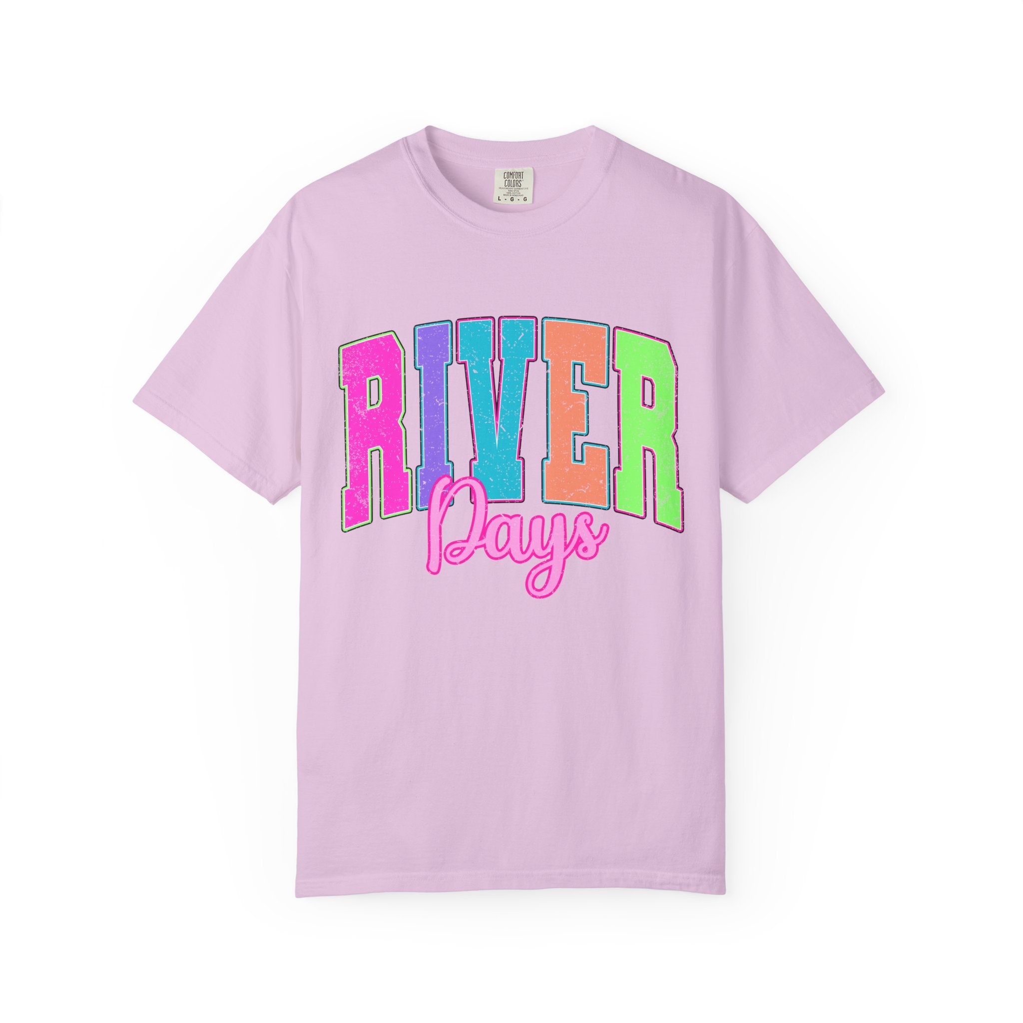 River Days T‑Shirt — Colorful Retro Camp Summer Tee
