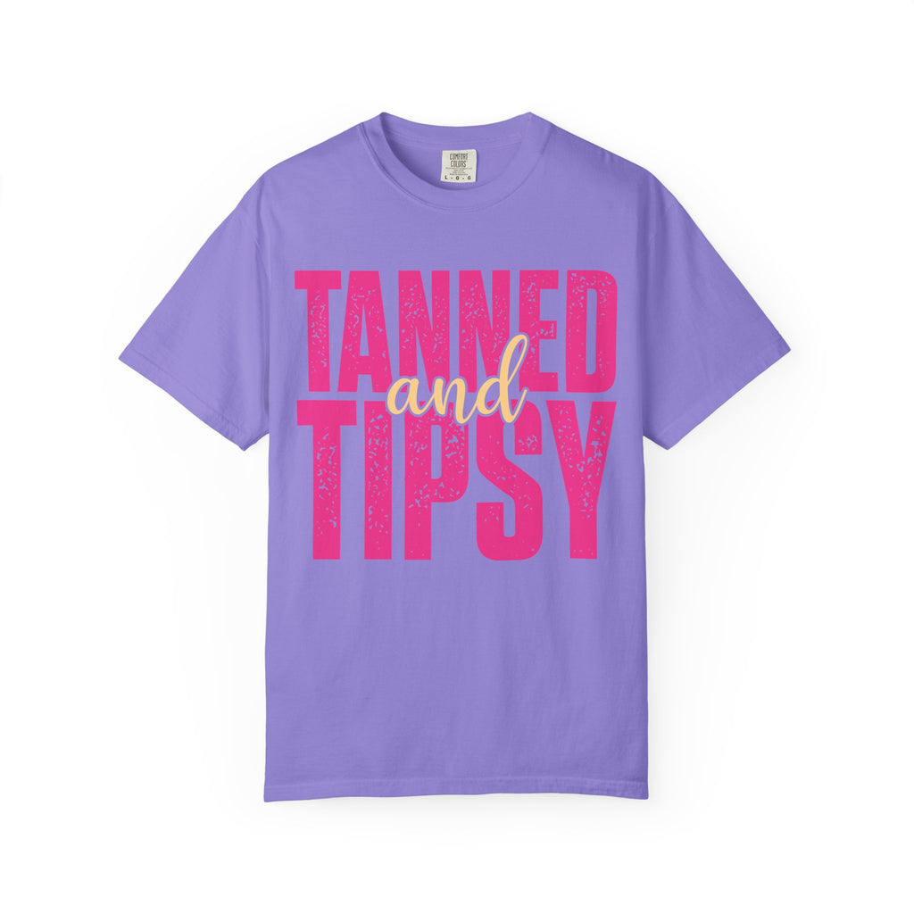 Tanned and Tipsy summer t shirt