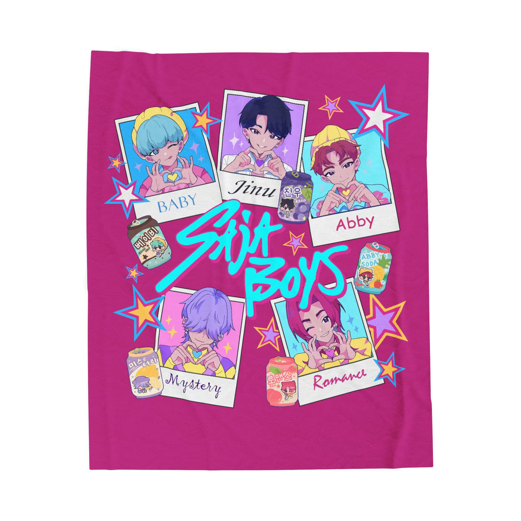 Plush K Pop Blanket - Saja Boys Design