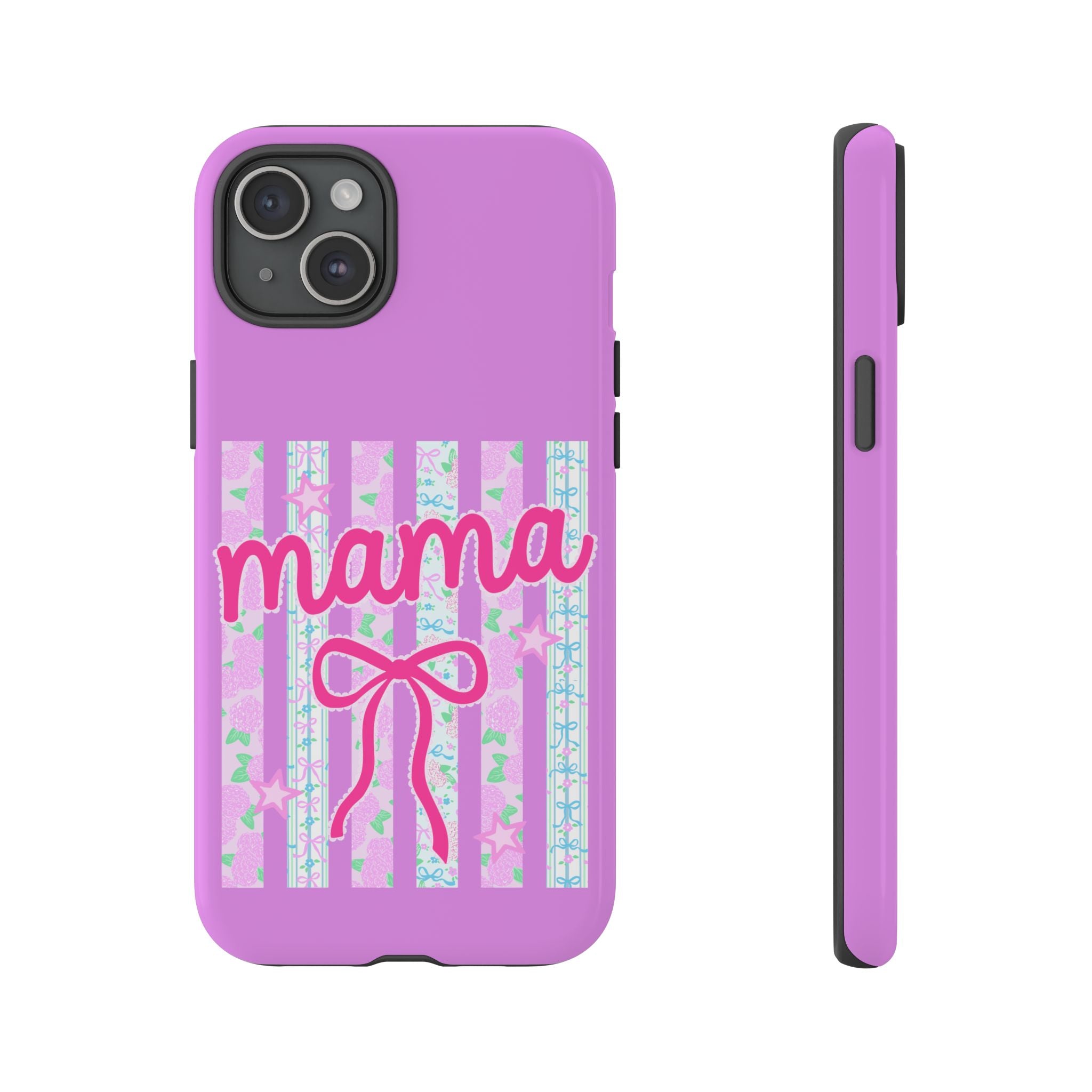 Mama Script Bow phone case