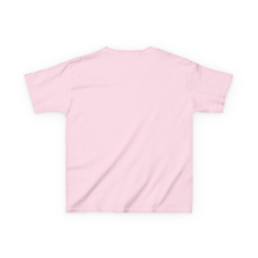 Kids Tee — "Big Jesus Fan" Pastel Striped Christian Shirt