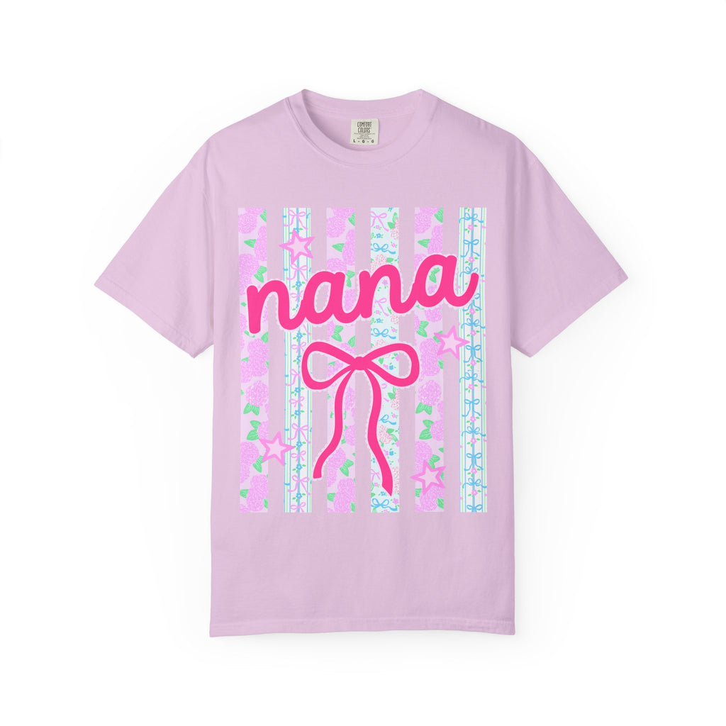 Nana Pink Ribbon Stripes T‑Shirt