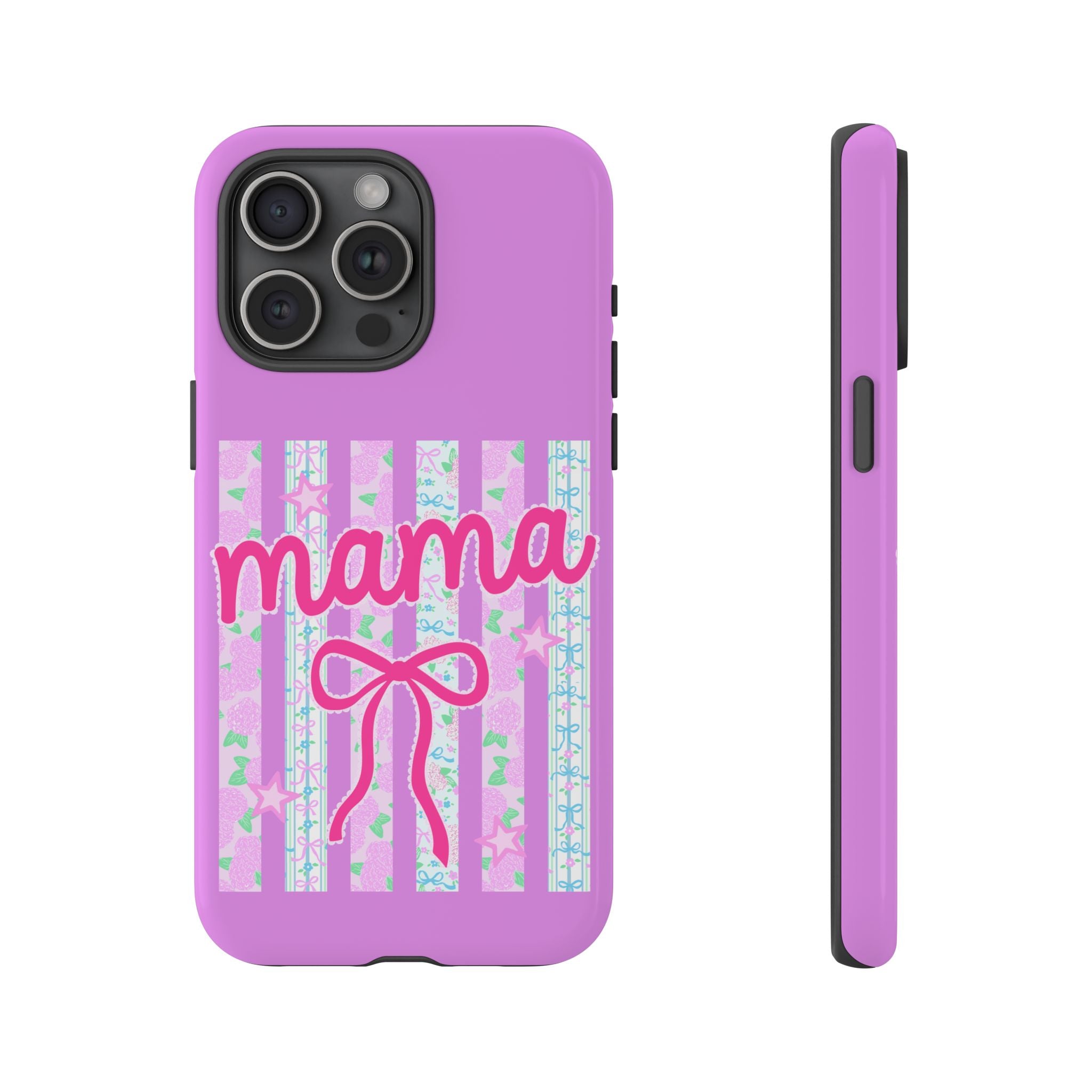 Mama Script Bow phone case