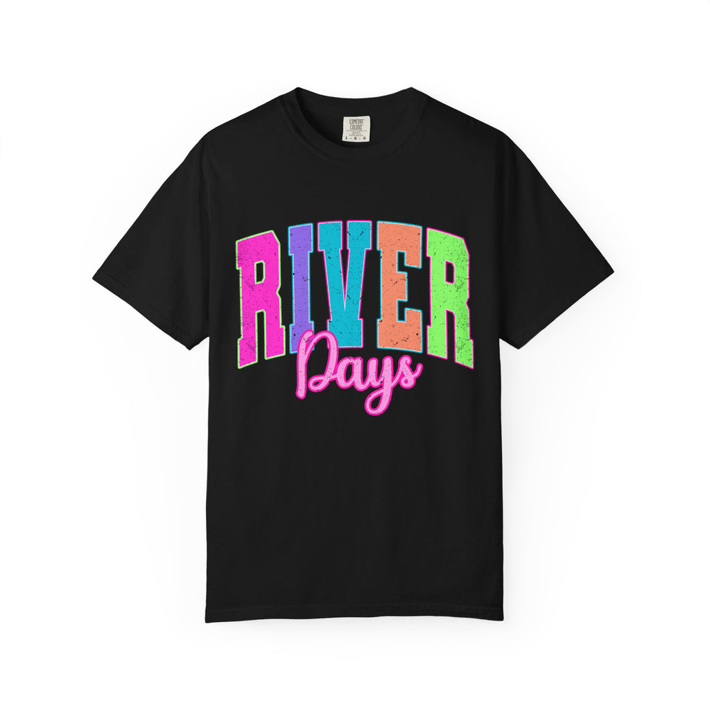 River Days T‑Shirt — Colorful Retro Camp Summer Tee