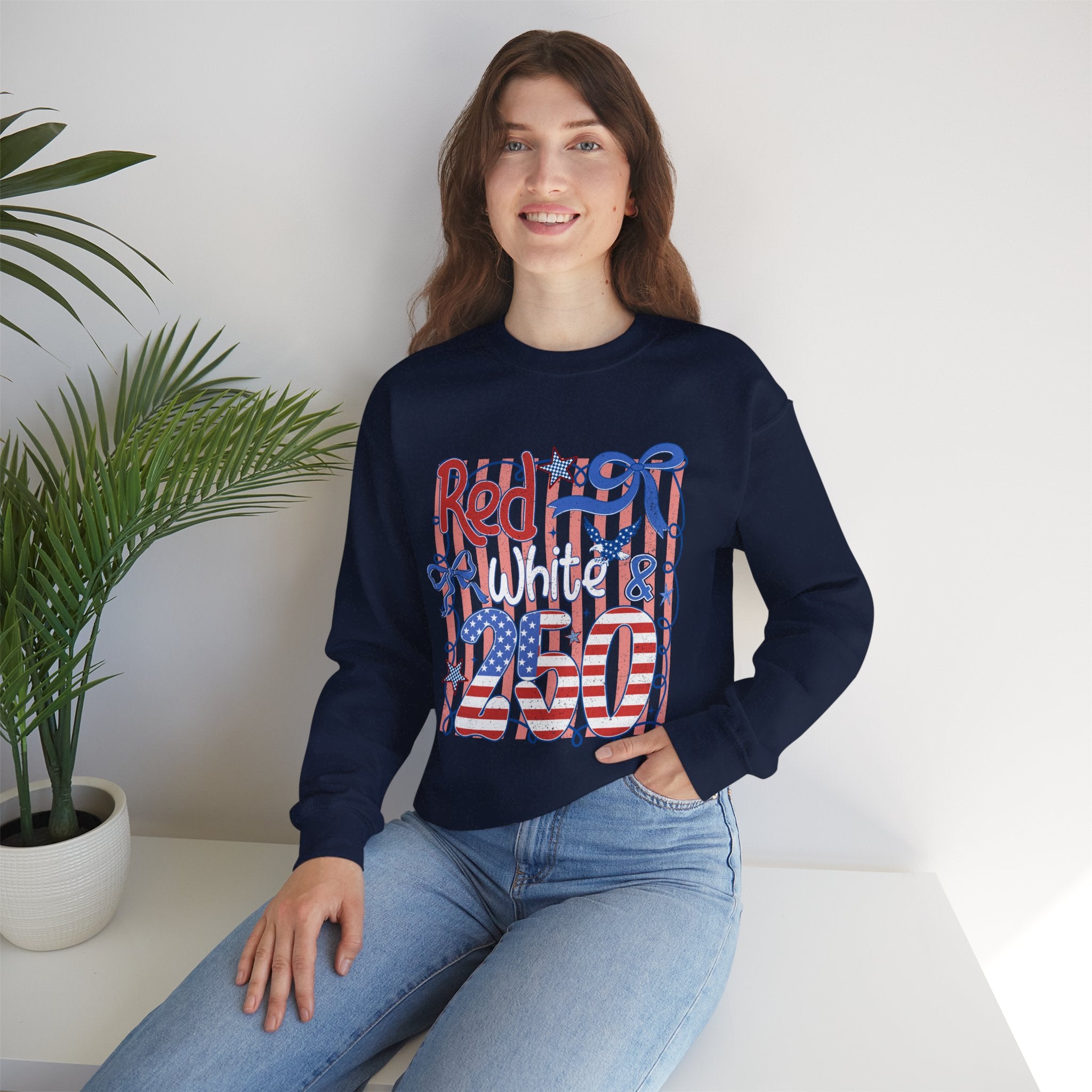 Red White & 4th Crewneck Sweatshirt