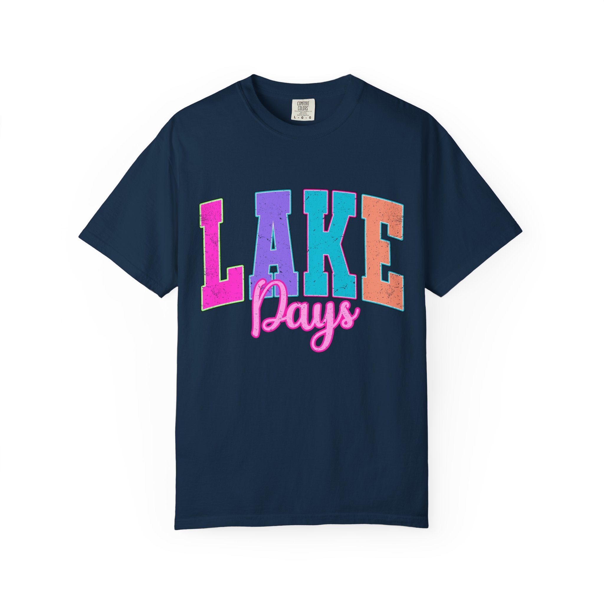 Lake Days T-Shirt — Retro Colorblock Summer Tee