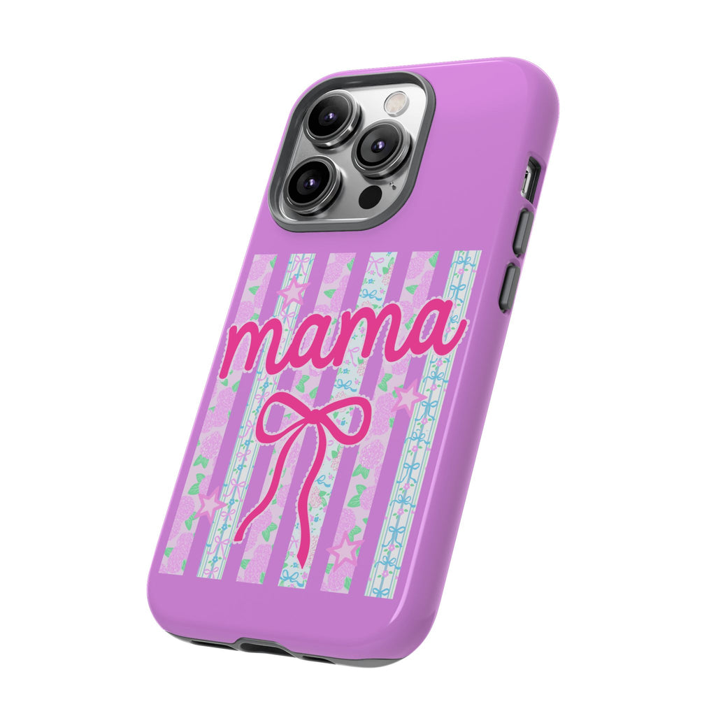 Mama Script Bow phone case