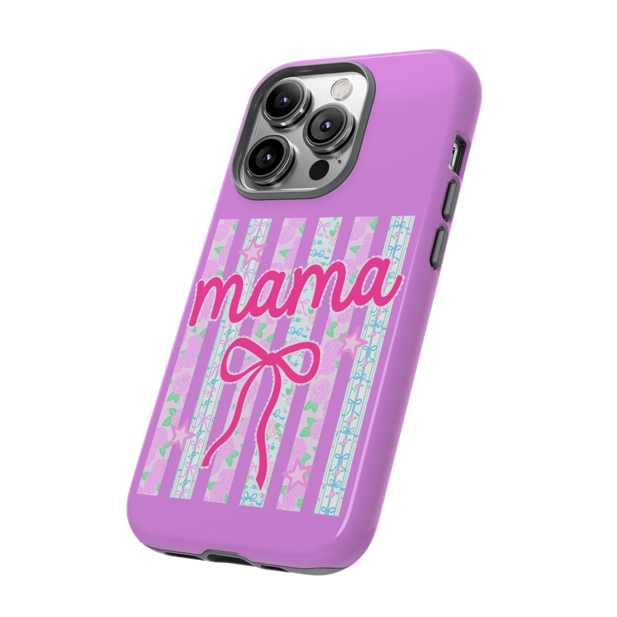 Mama Script Bow phone case