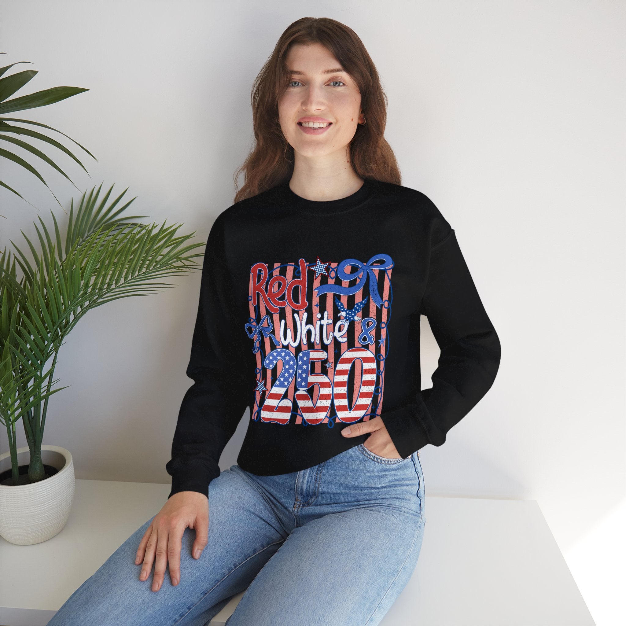 Red White & 4th Crewneck Sweatshirt