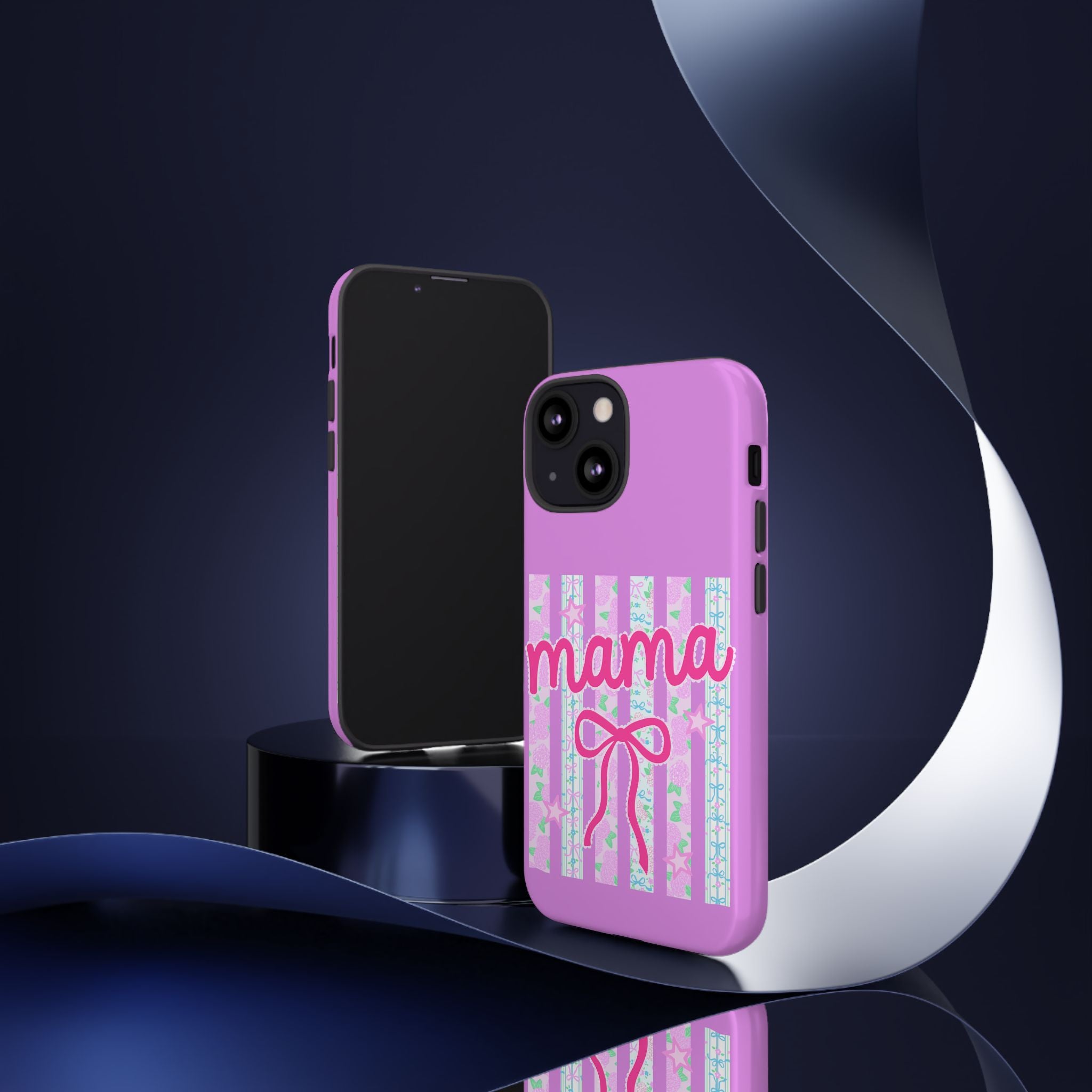 Mama Script Bow phone case
