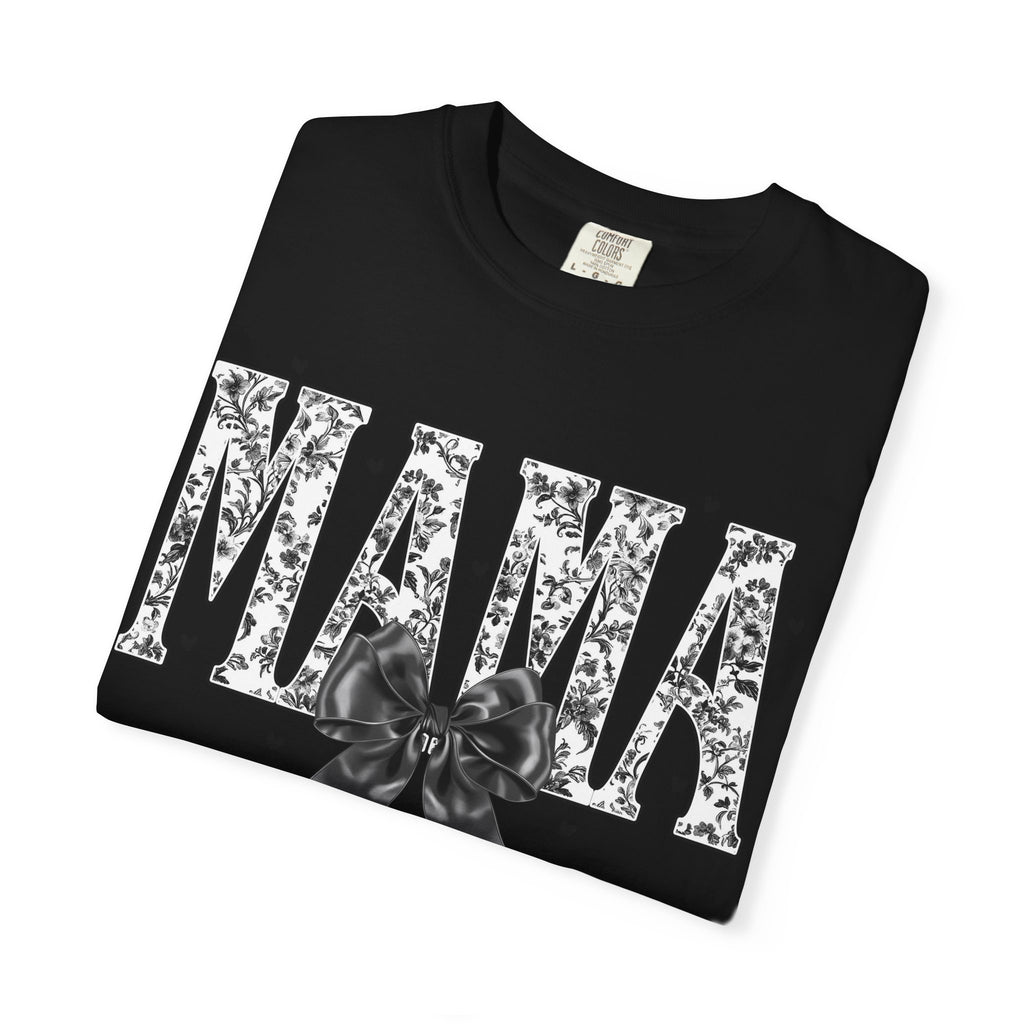 Comfort colors Mama Floral Script T‑Shirt