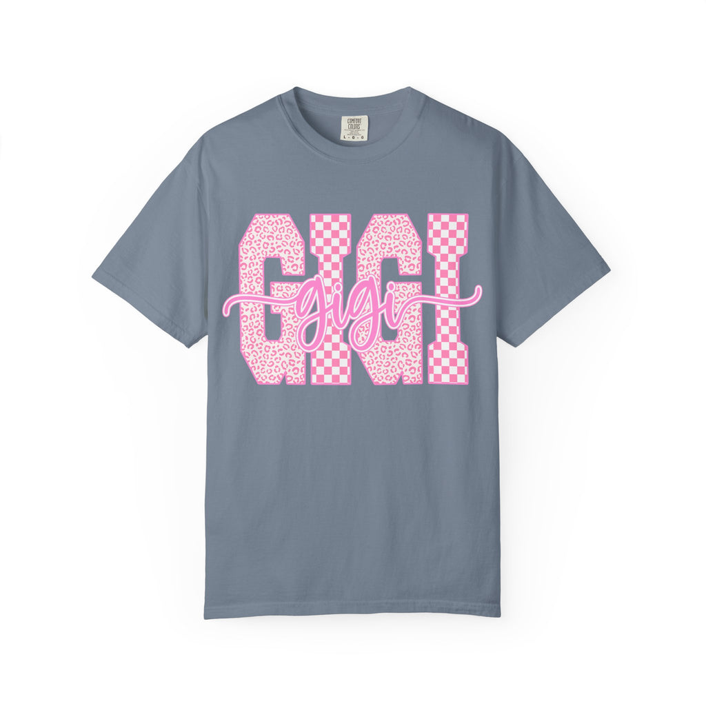 Mom 'Gigi' Pink Pattern Graphic T-Shirt