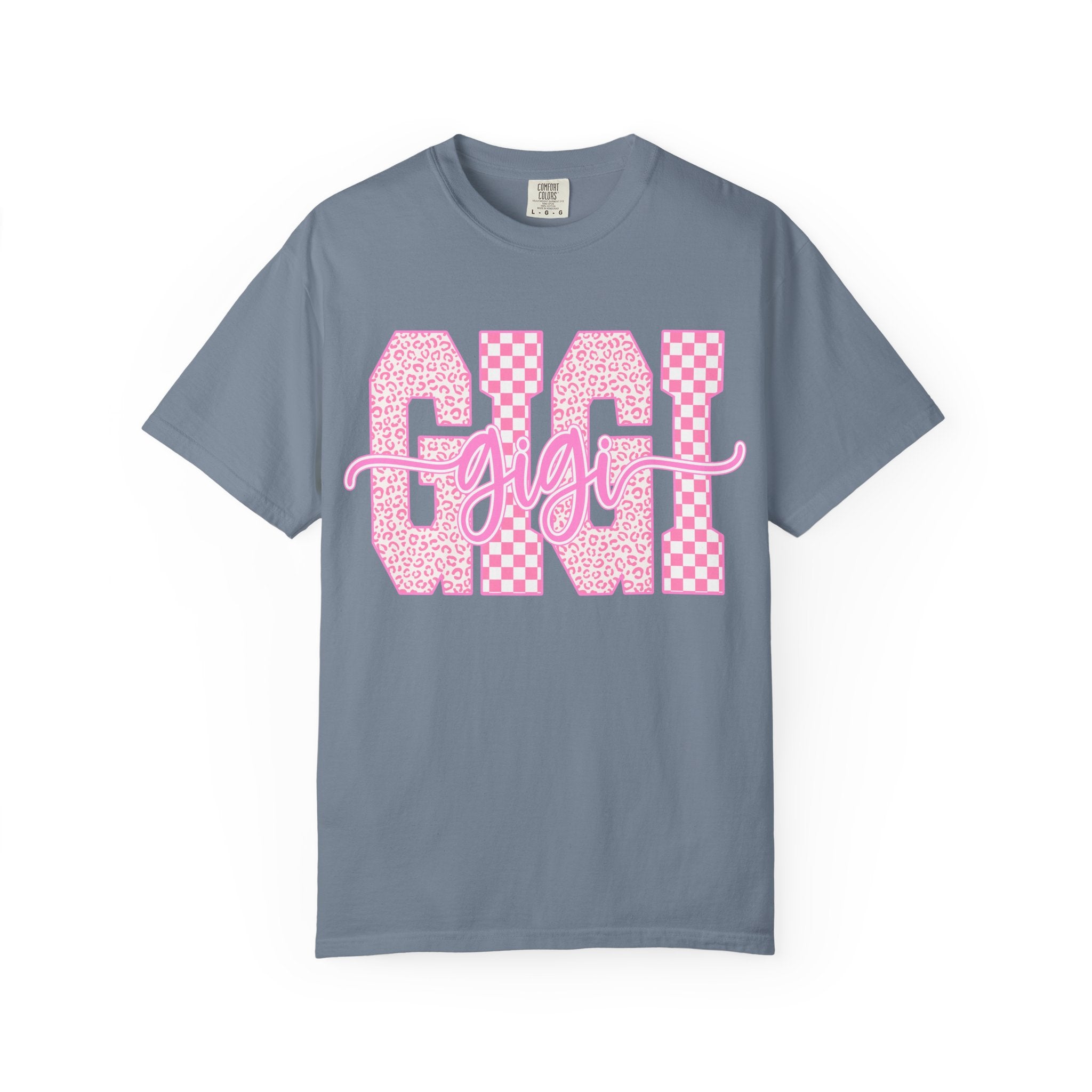 Mom 'Gigi' Pink Pattern Graphic T-Shirt