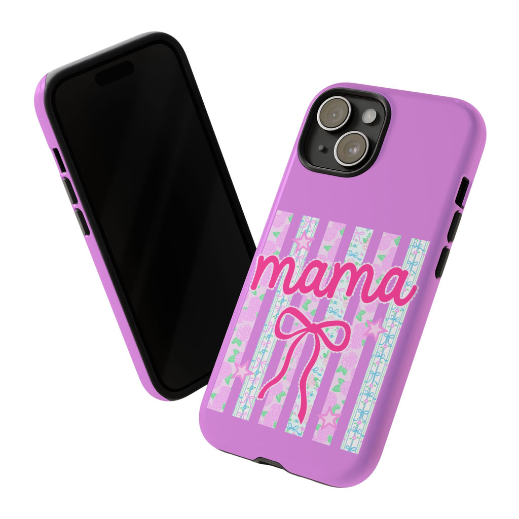 Mama Script Bow phone case