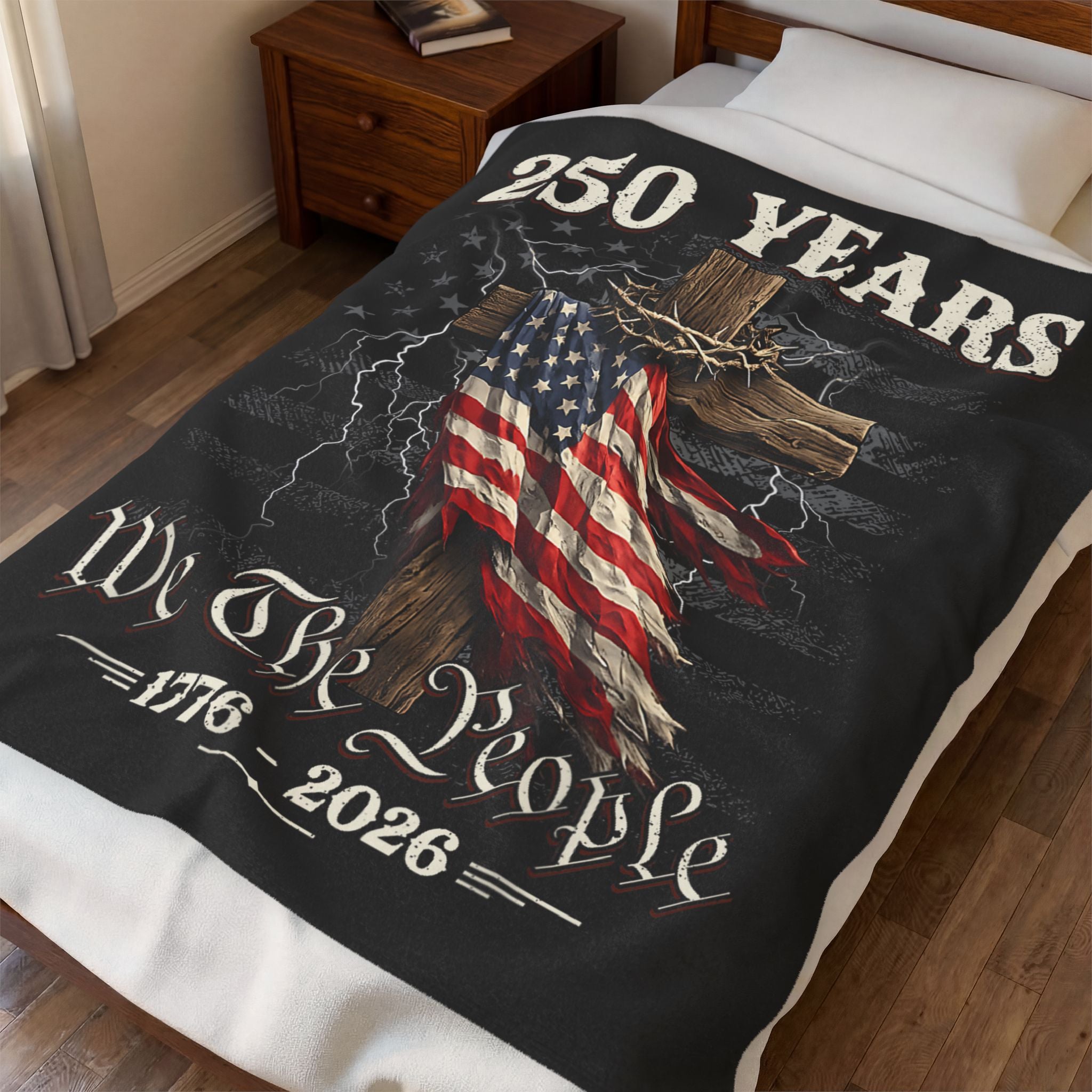 250 Years We The People Blanket