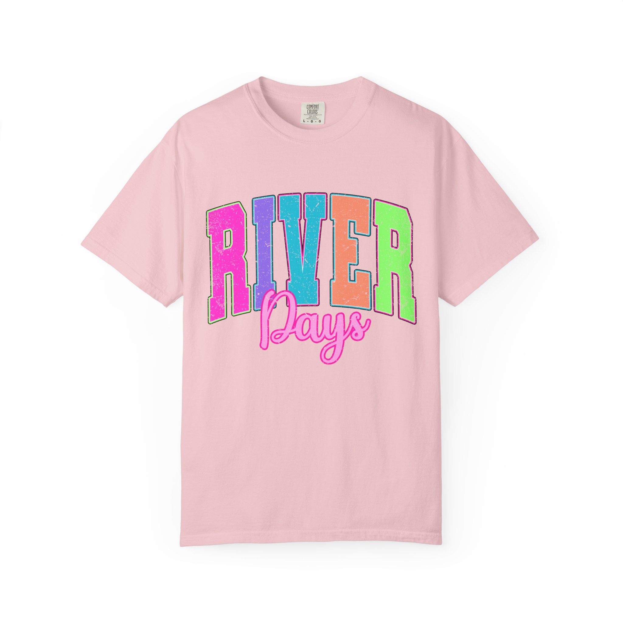 River Days T‑Shirt — Colorful Retro Camp Summer Tee
