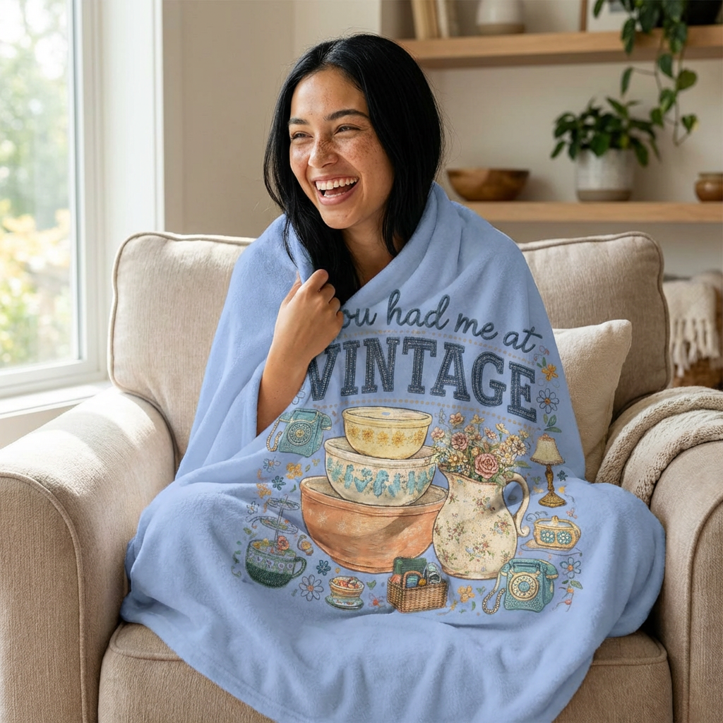 You Had Me at Vintage Blanket