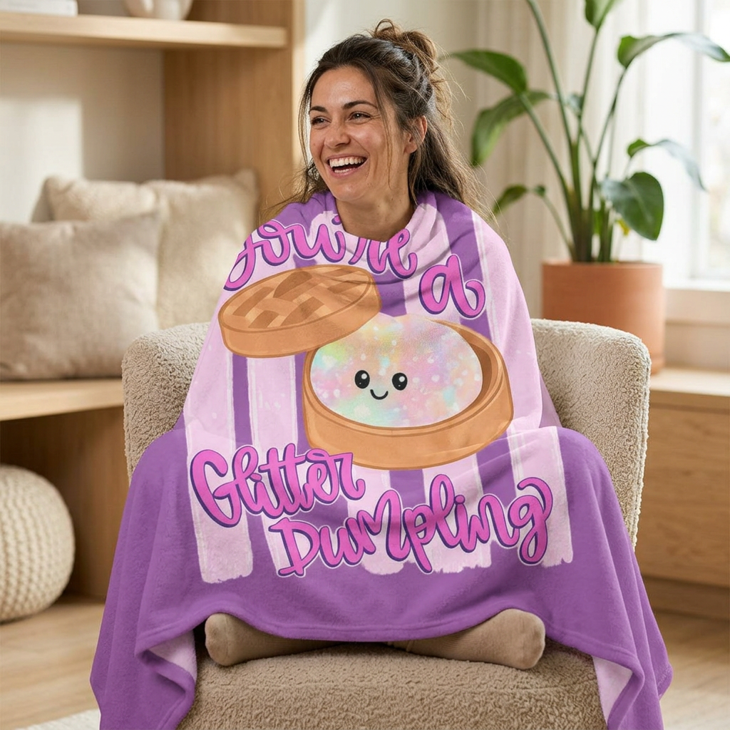 You're a Glitter Dumpling blanket