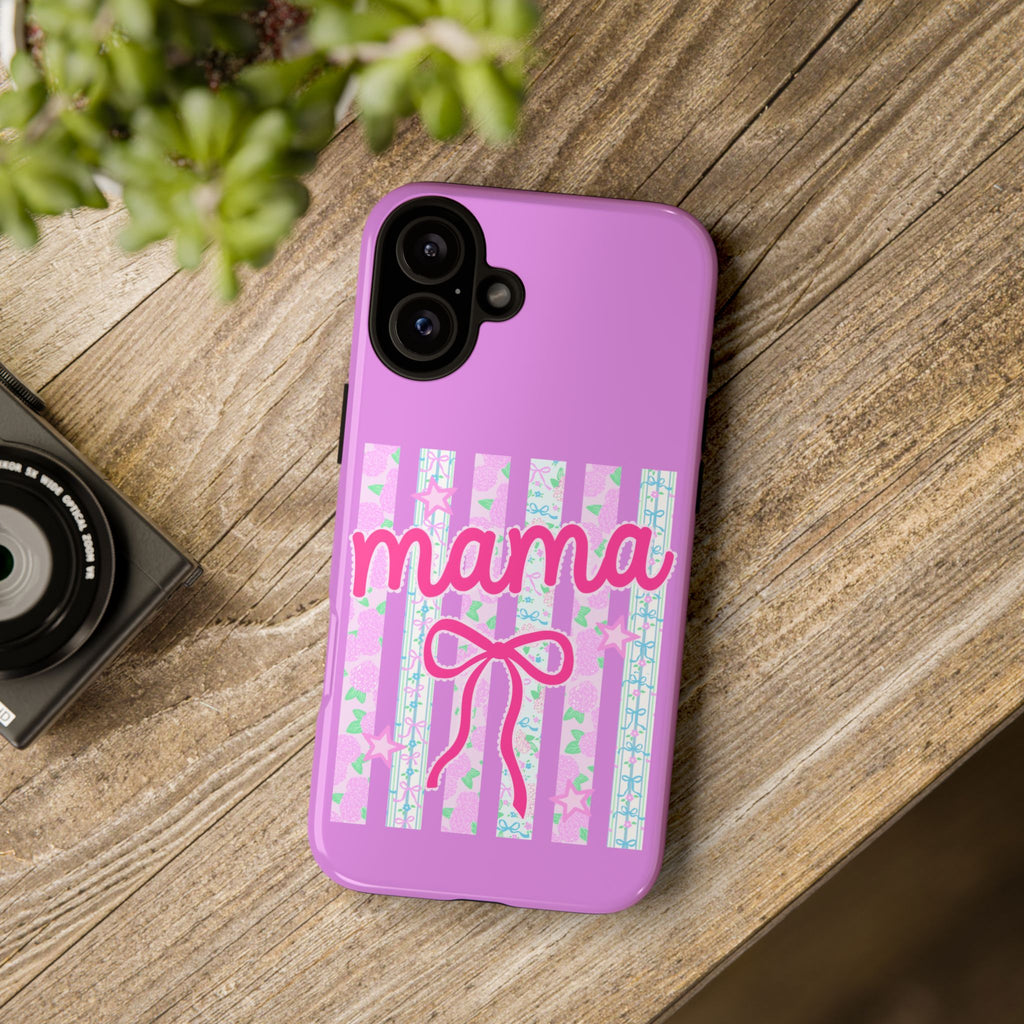 Mama Script Bow phone case