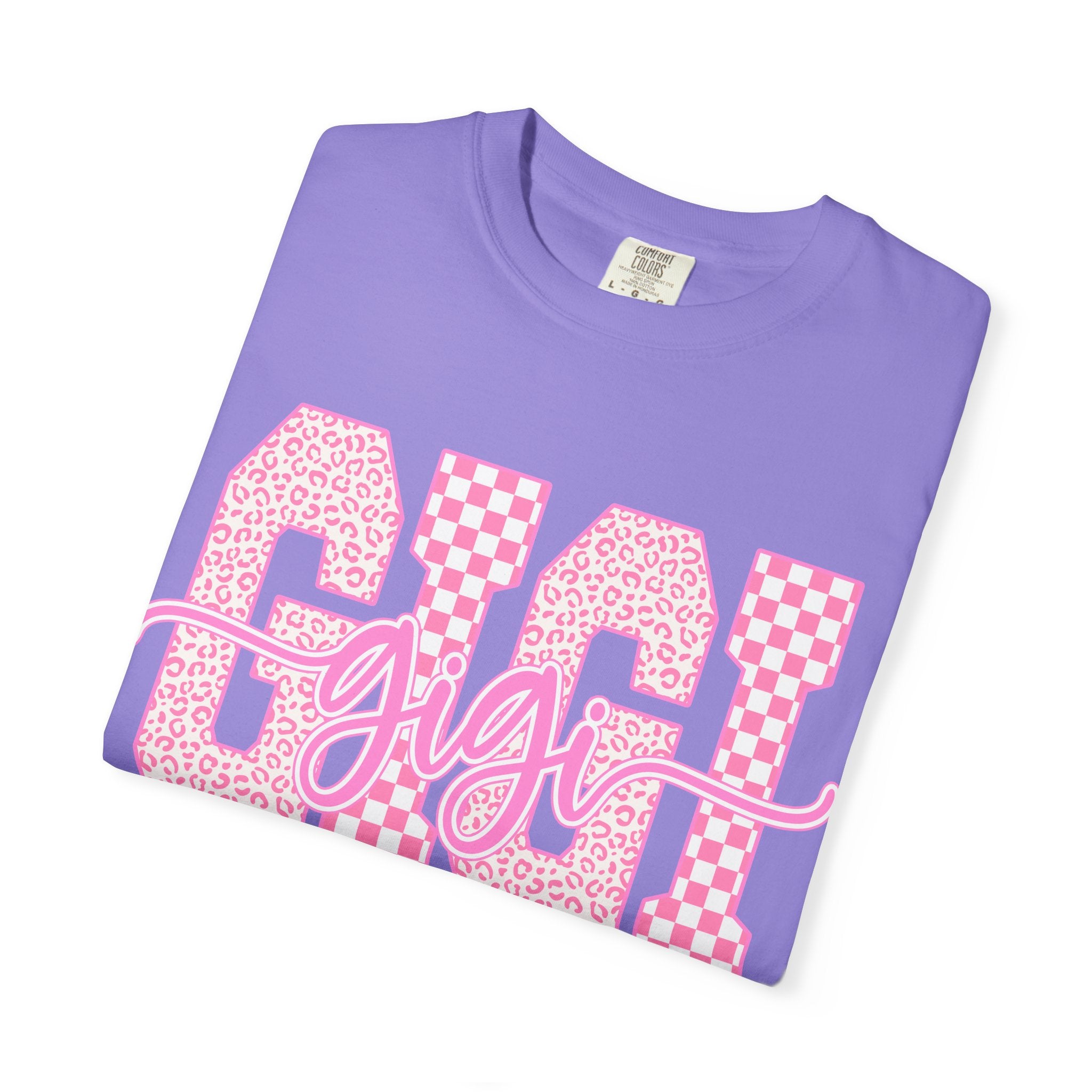 Mom 'Gigi' Pink Pattern Graphic T-Shirt