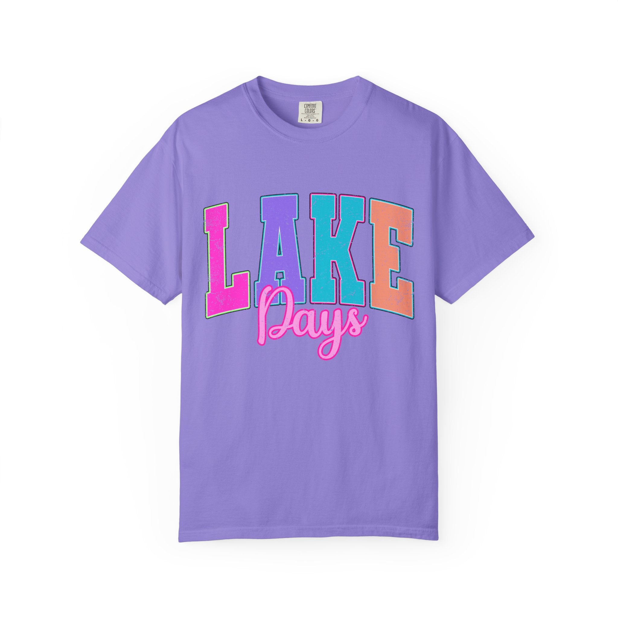 Lake Days T-Shirt — Retro Colorblock Summer Tee