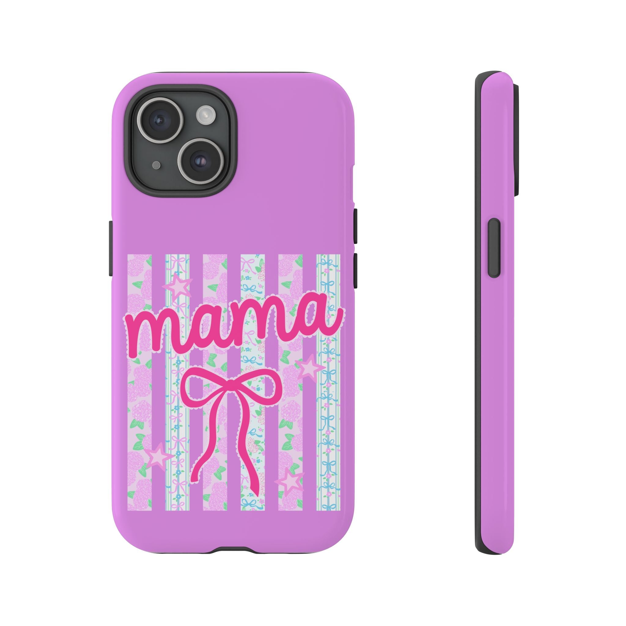 Mama Script Bow phone case