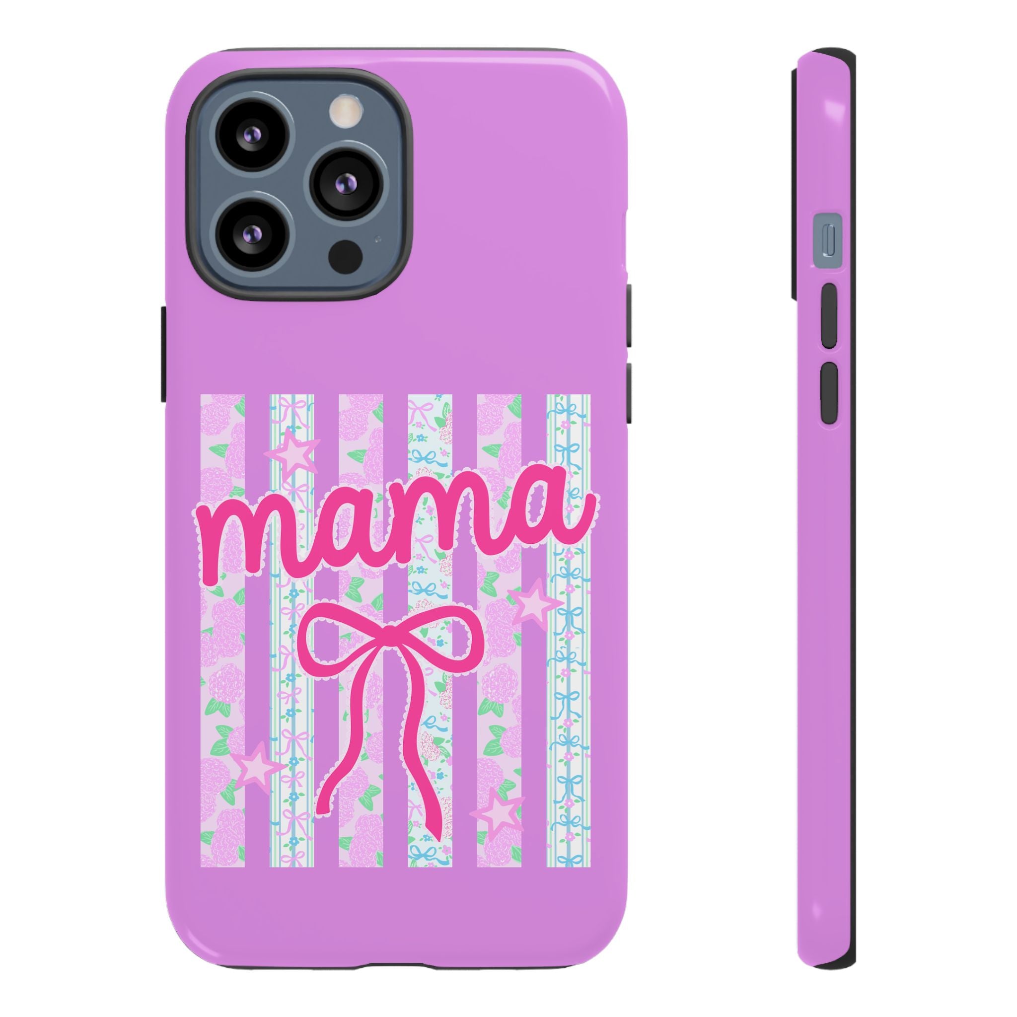 Mama Script Bow phone case