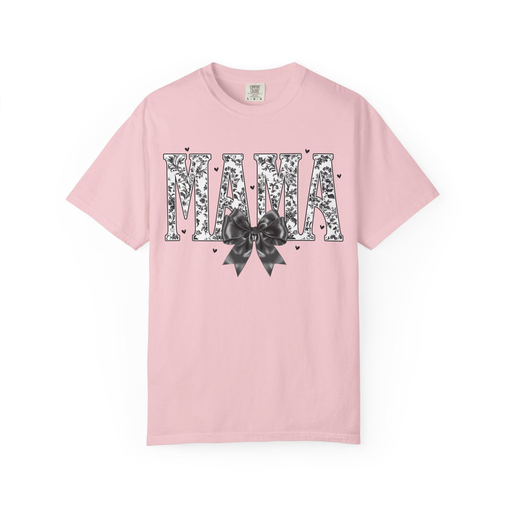 Comfort colors Mama Floral Script T‑Shirt