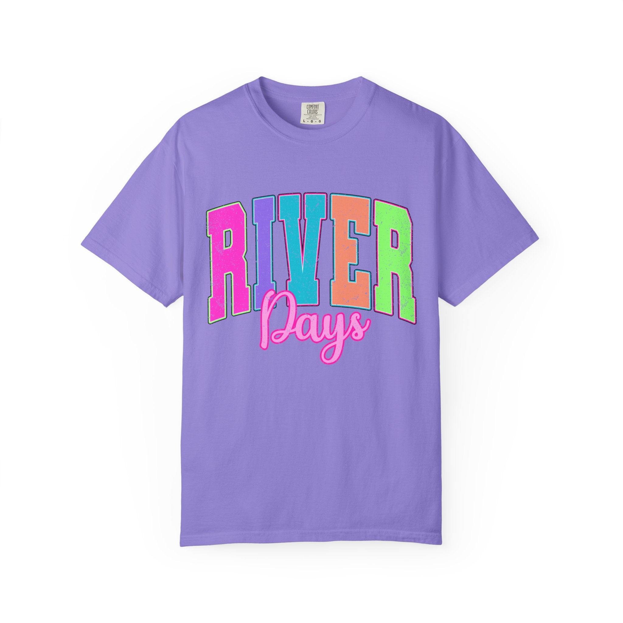 River Days T‑Shirt — Colorful Retro Camp Summer Tee