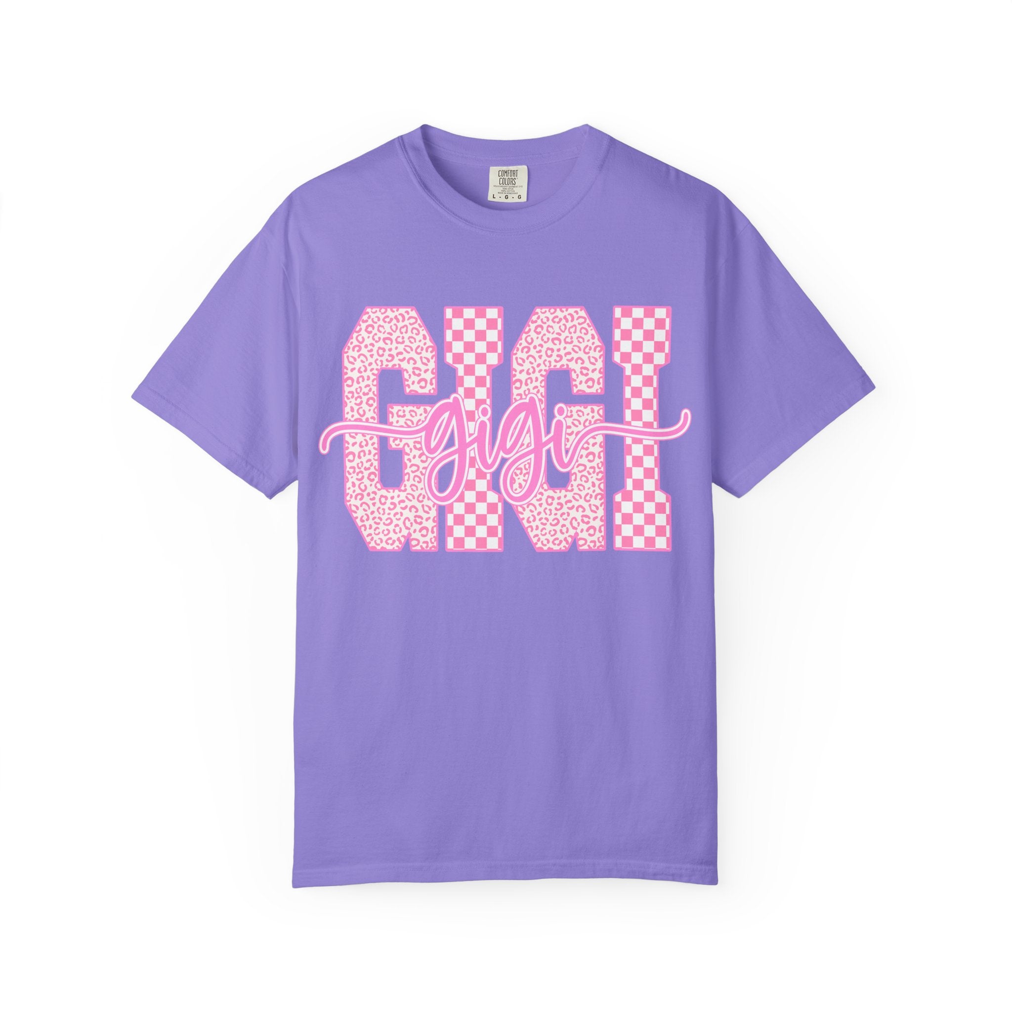 Mom 'Gigi' Pink Pattern Graphic T-Shirt