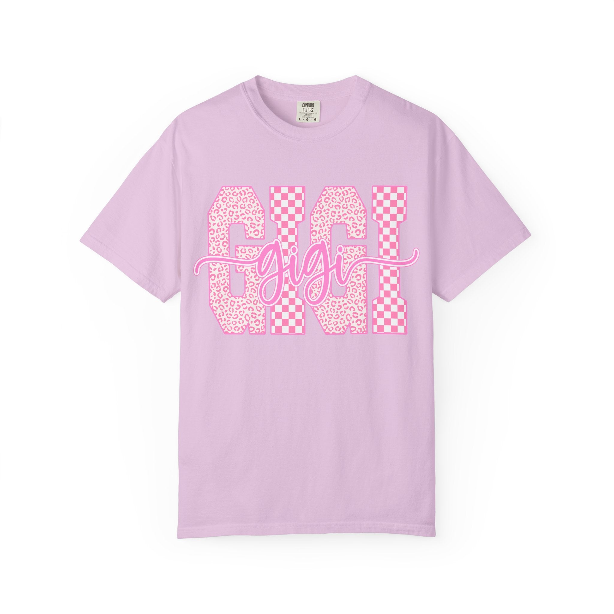 Mom 'Gigi' Pink Pattern Graphic T-Shirt