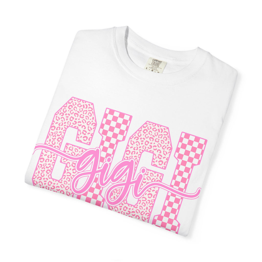 Mom 'Gigi' Pink Pattern Graphic T-Shirt