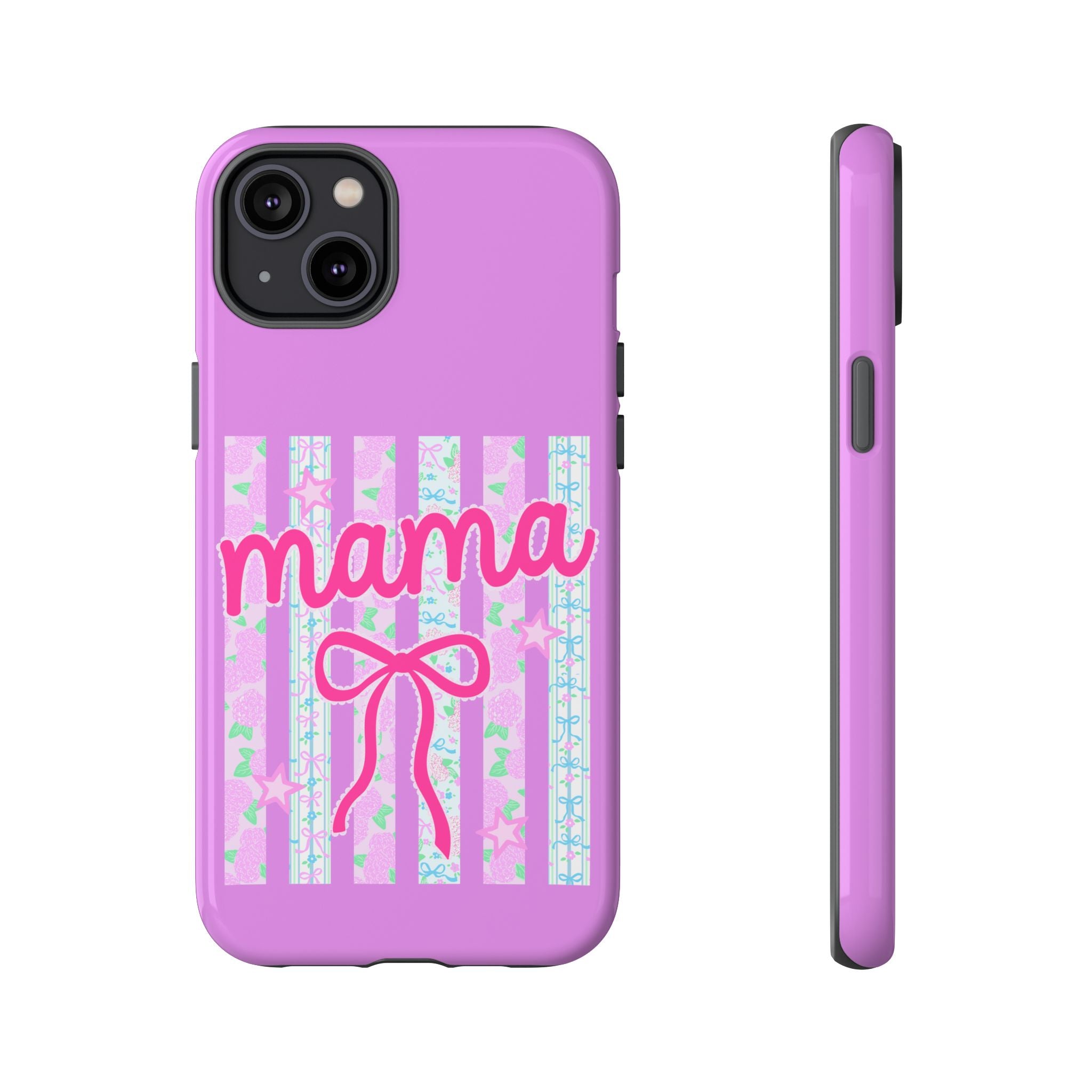 Mama Script Bow phone case