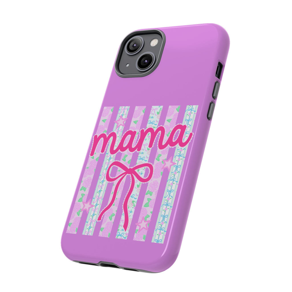 Mama Script Bow phone case