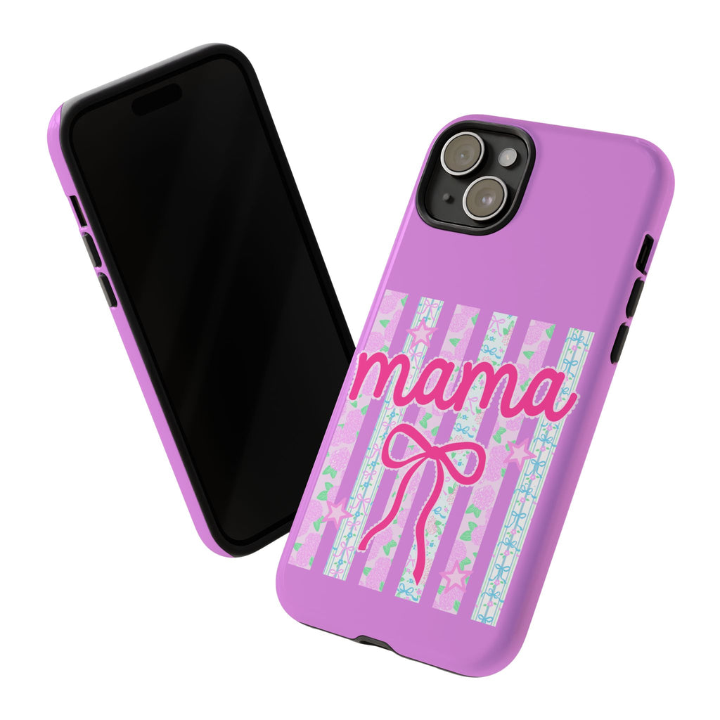 Mama Script Bow phone case