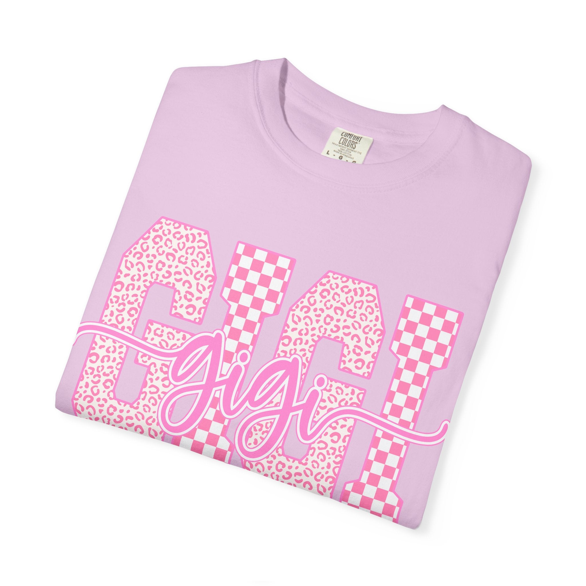 Mom 'Gigi' Pink Pattern Graphic T-Shirt