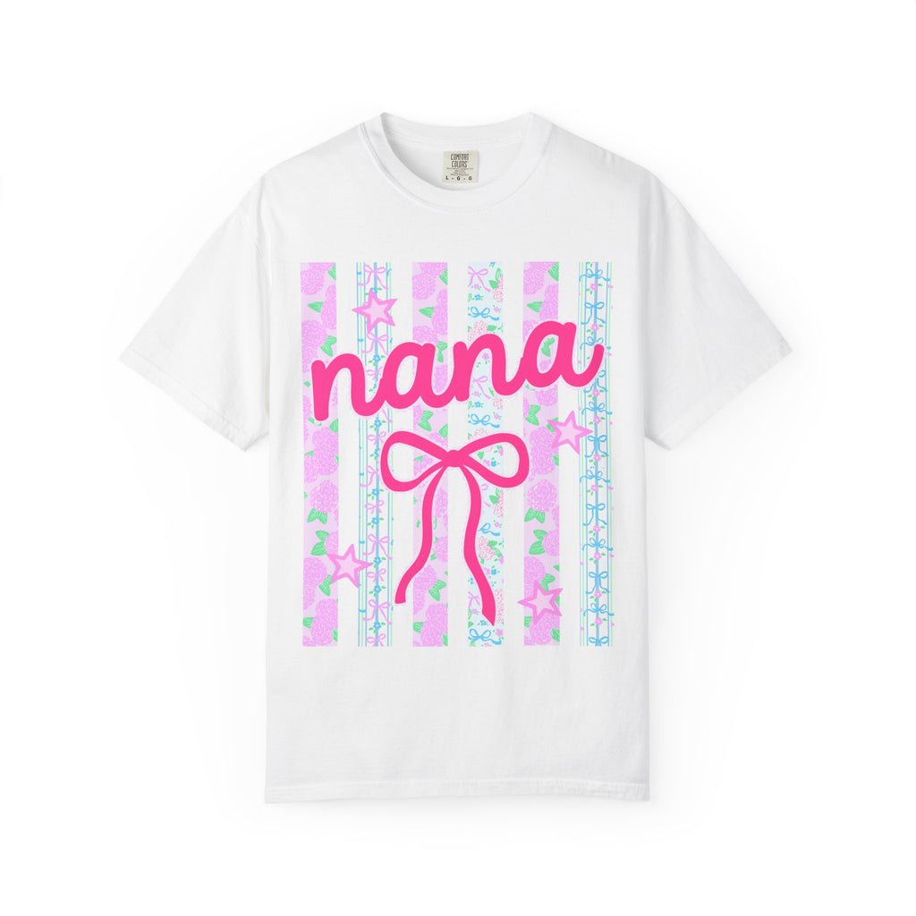 Nana Pink Ribbon Stripes T‑Shirt