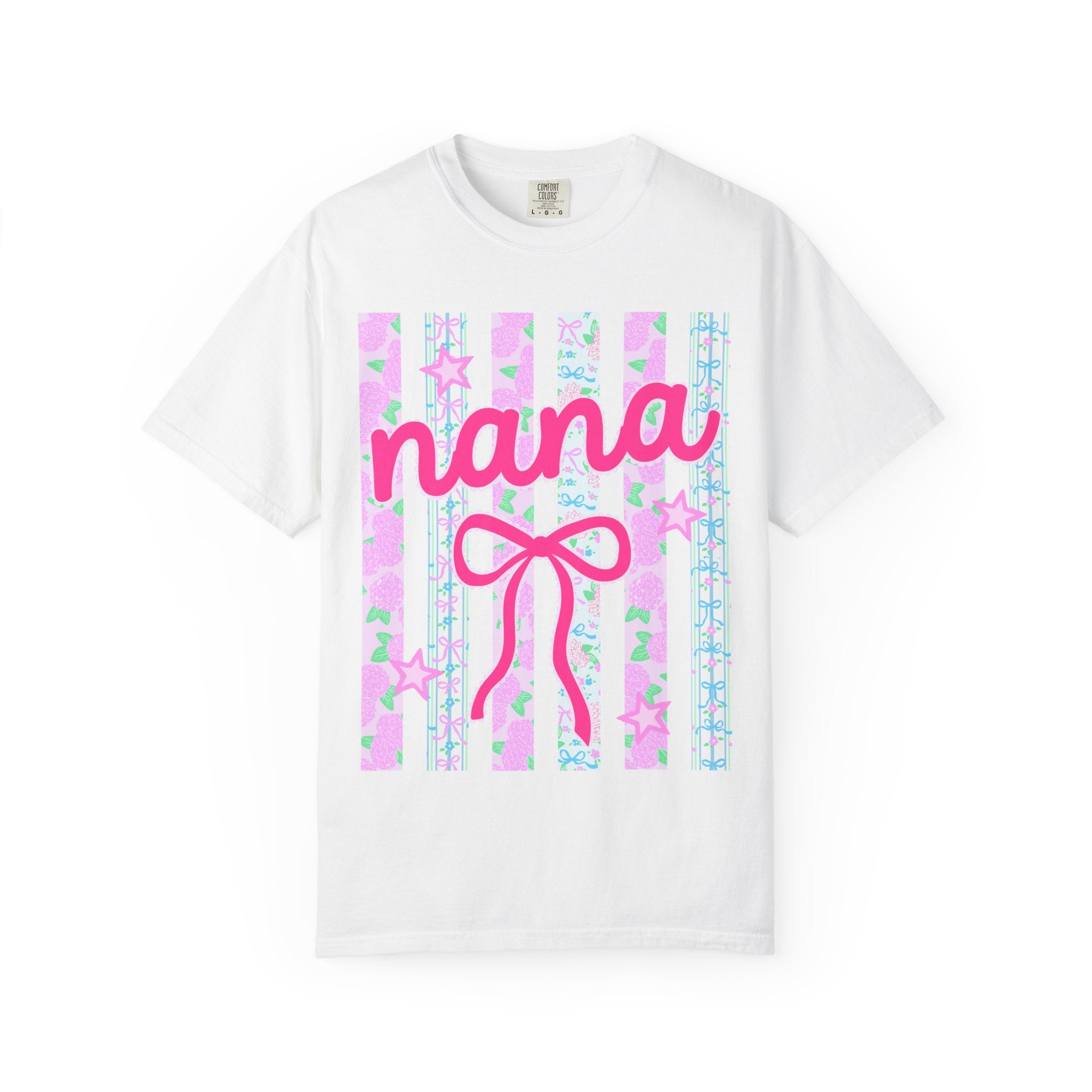 Nana Pink Ribbon Stripes T‑Shirt