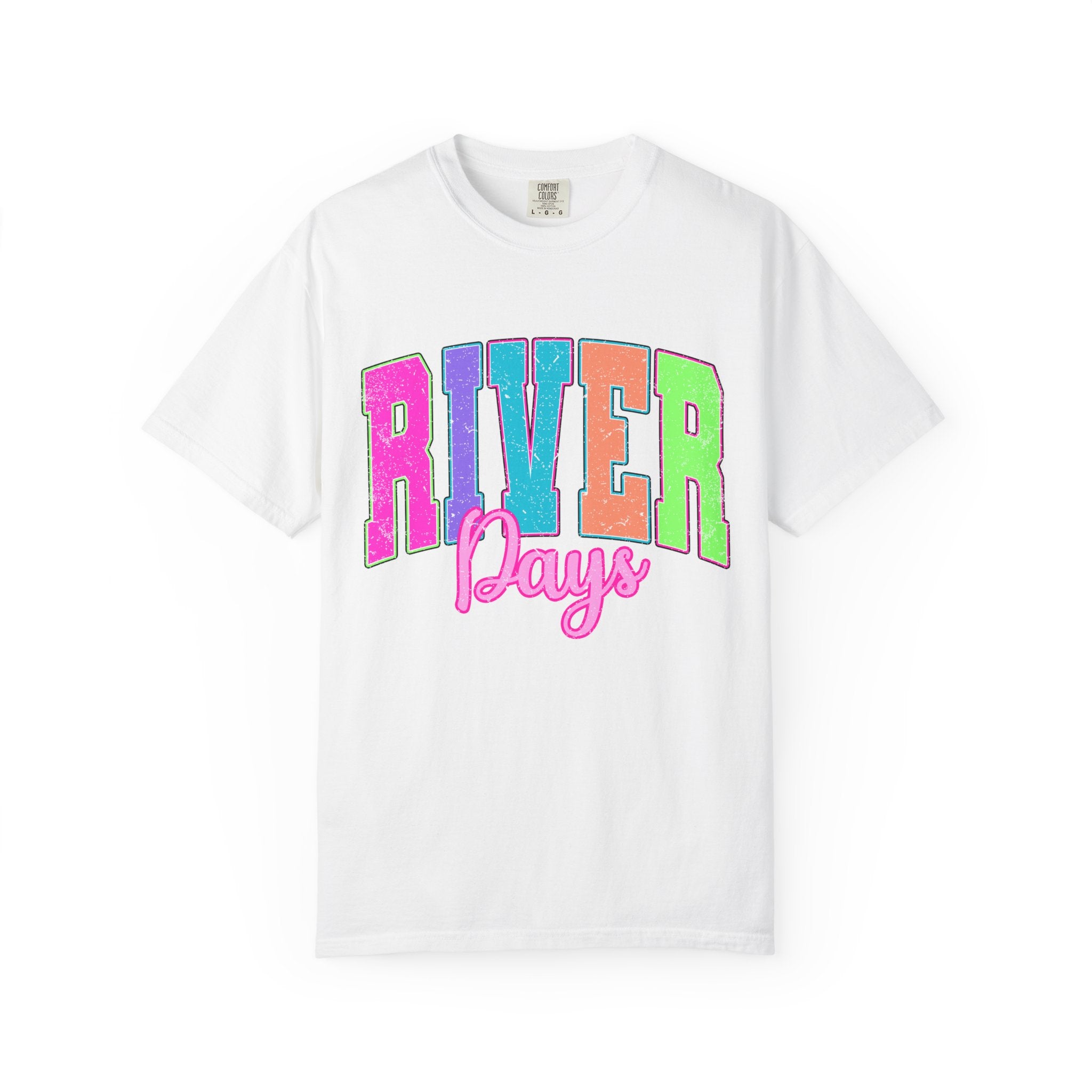 River Days T‑Shirt — Colorful Retro Camp Summer Tee